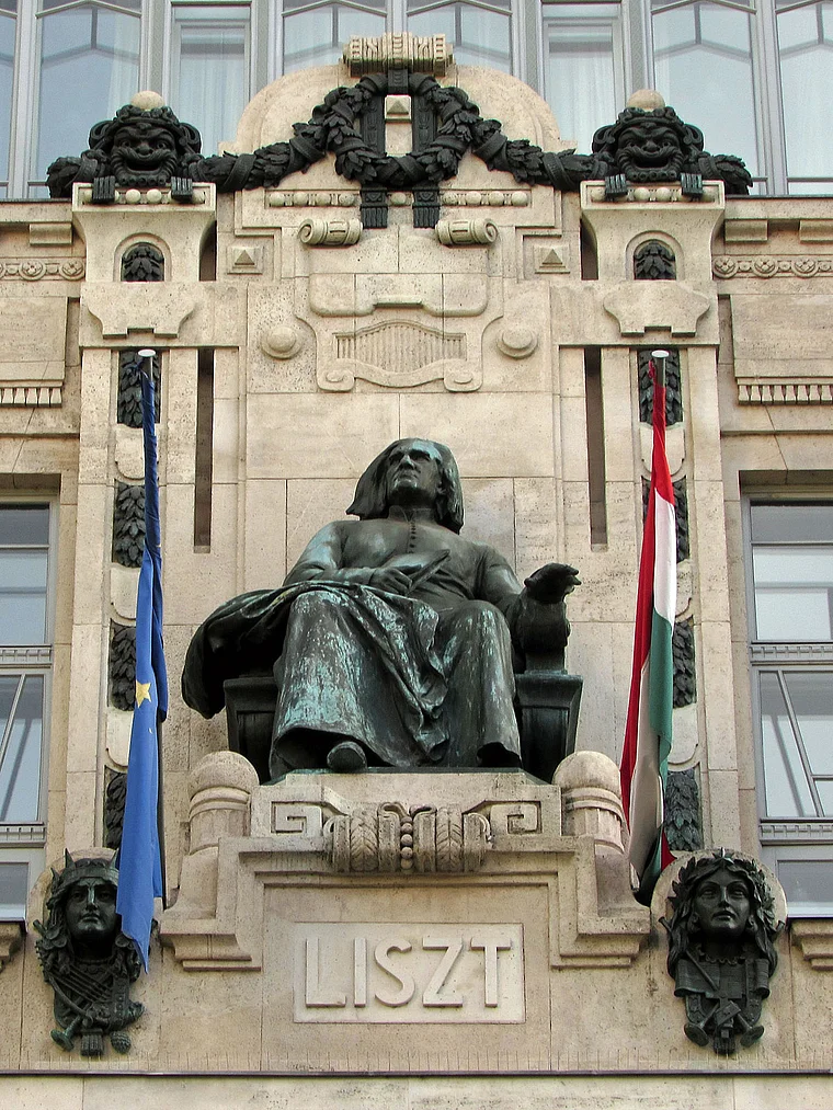 Budapest: Denkmal des Komponisten Franz Liszt am gleichnamigen Platz