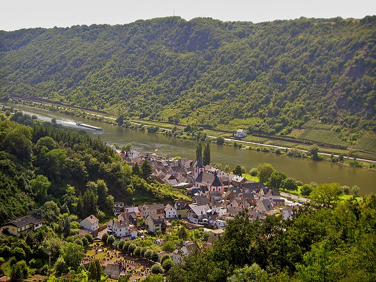 Burgen Mosel von oben