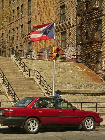 New York Bronx puertoricanische Flagge
