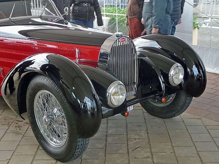 Oldtimer-Bugatti in Knokke-Heist
