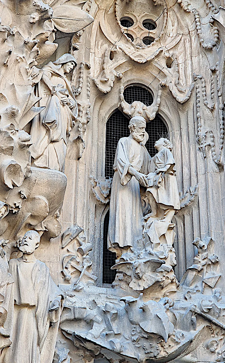 Barcelona Sagrada Familia Josef und das Jesuskind