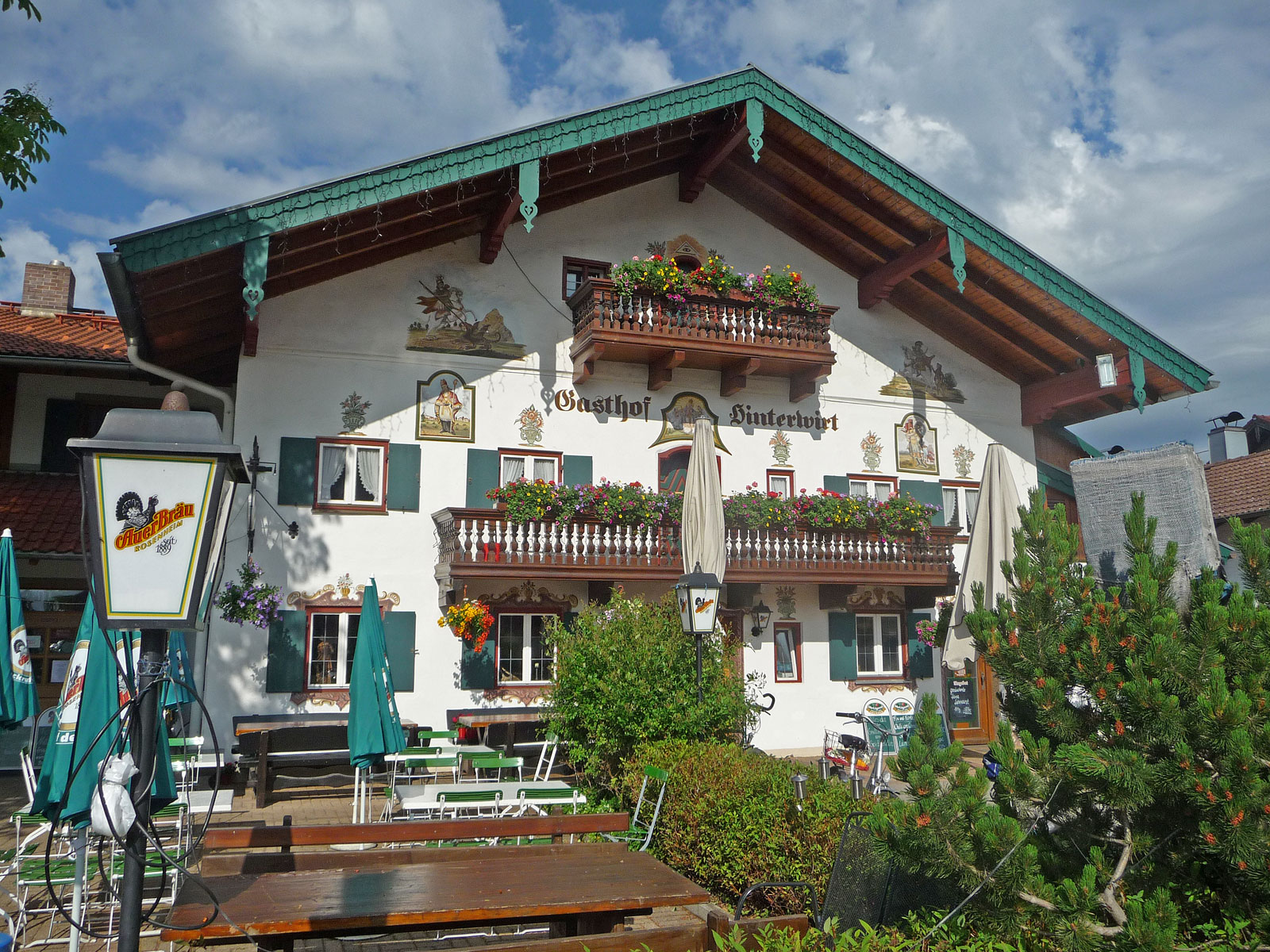 Übersee Bayern Gasthof Hinterwirt außen