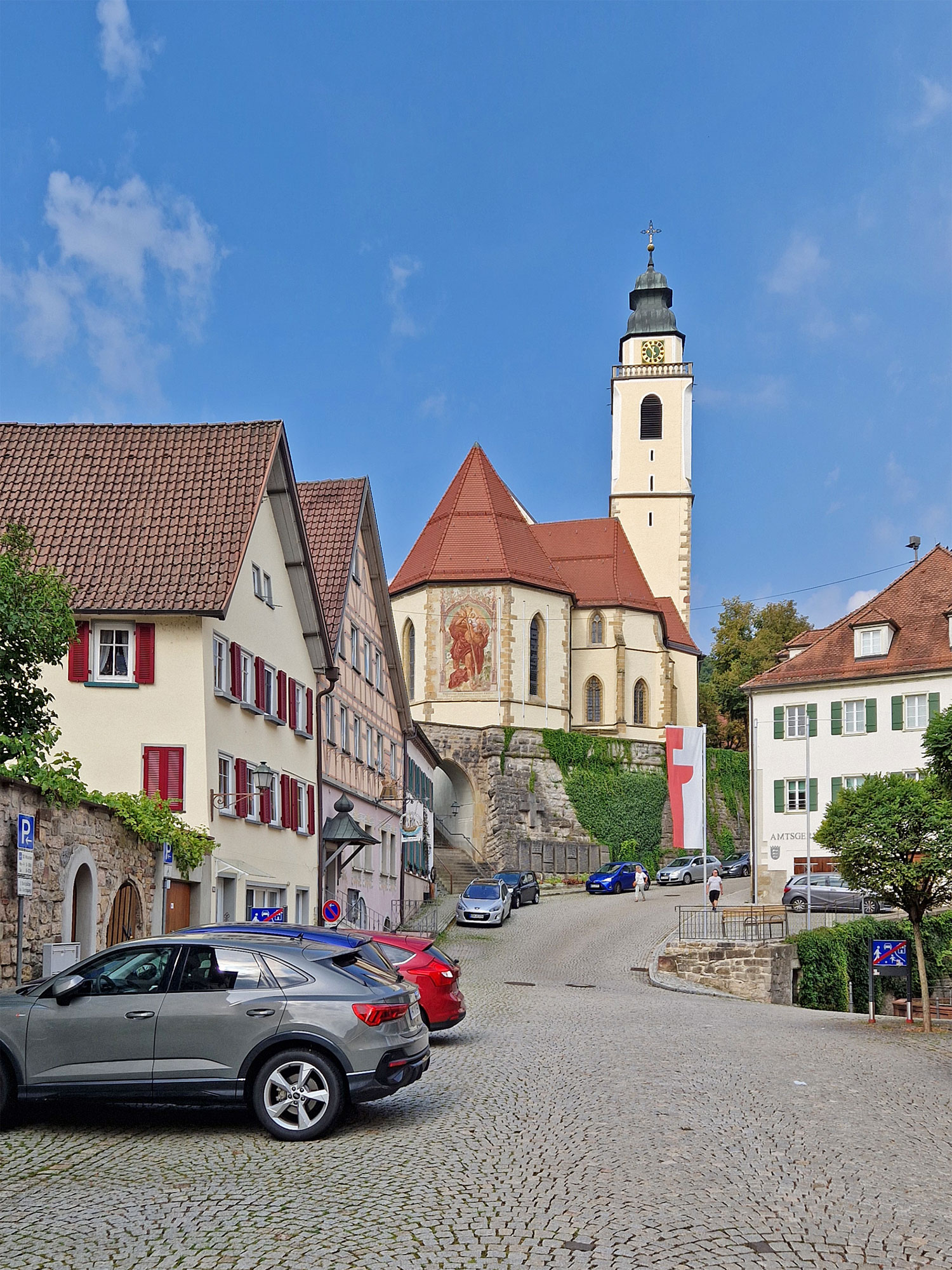 Horb Marktplatz Stiftskirche