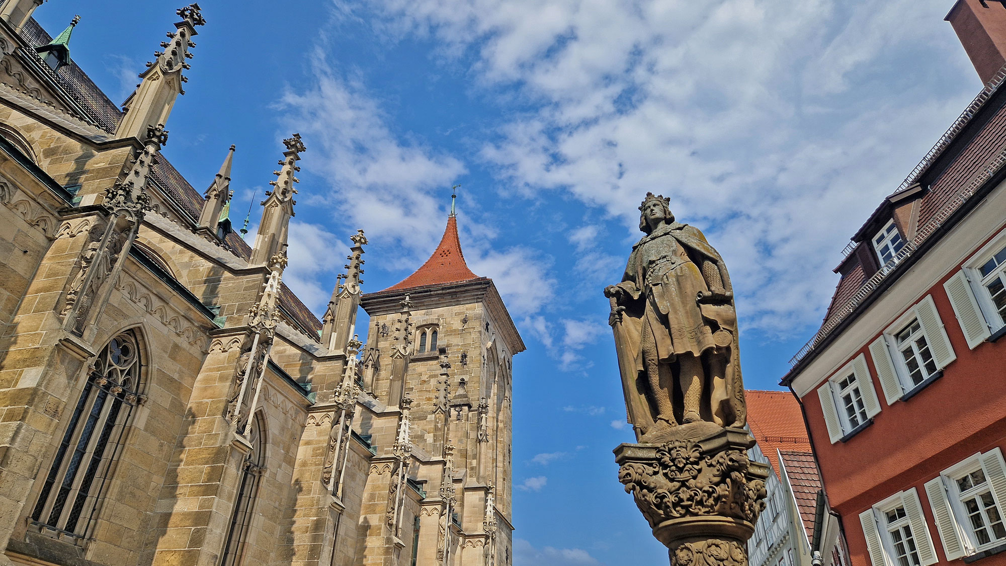 Reutlingen Marienkirche Denkmal Friedrich II.