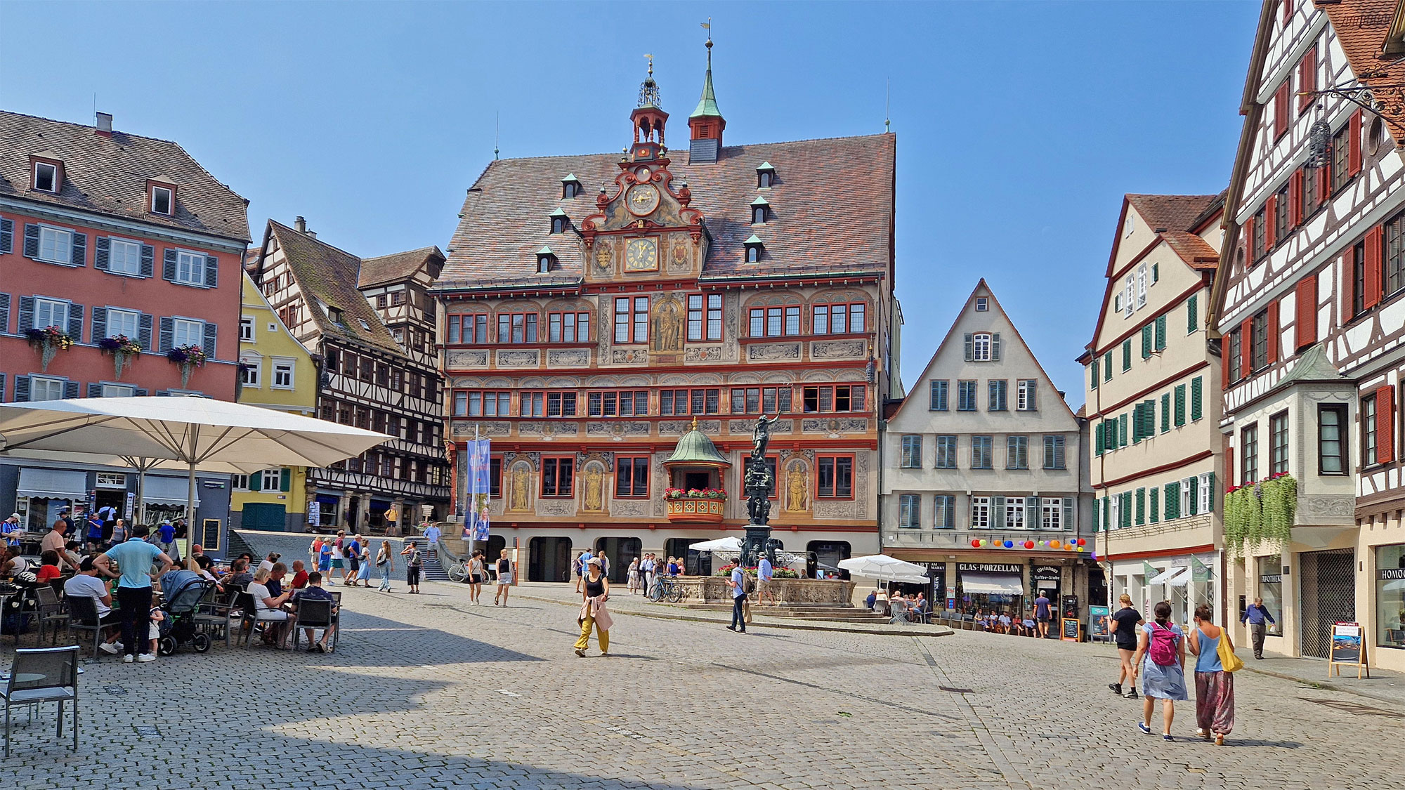 Tübingen Marktplatz Rathaus