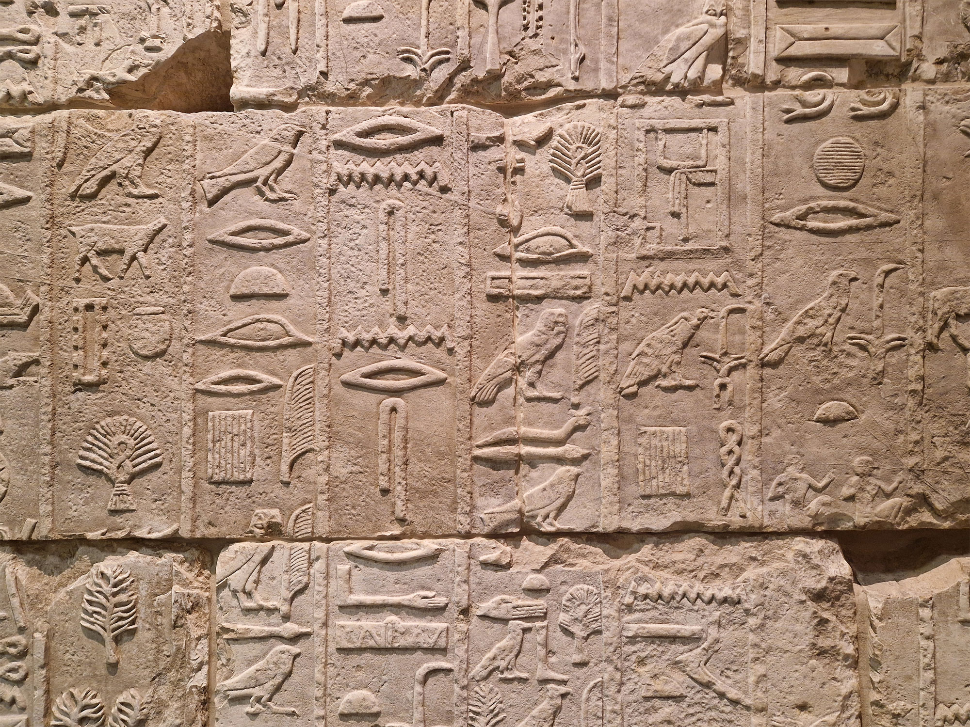 Berlin Neues Museum Hieroglyphen