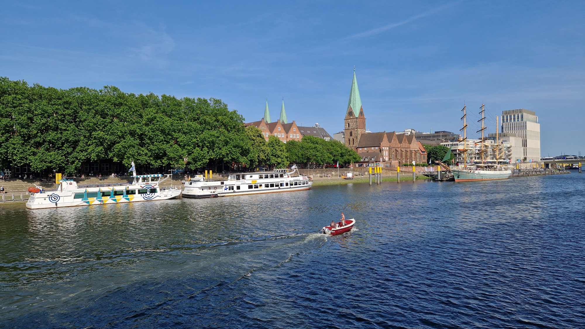 Bremen Teerhofbrücke Aussicht