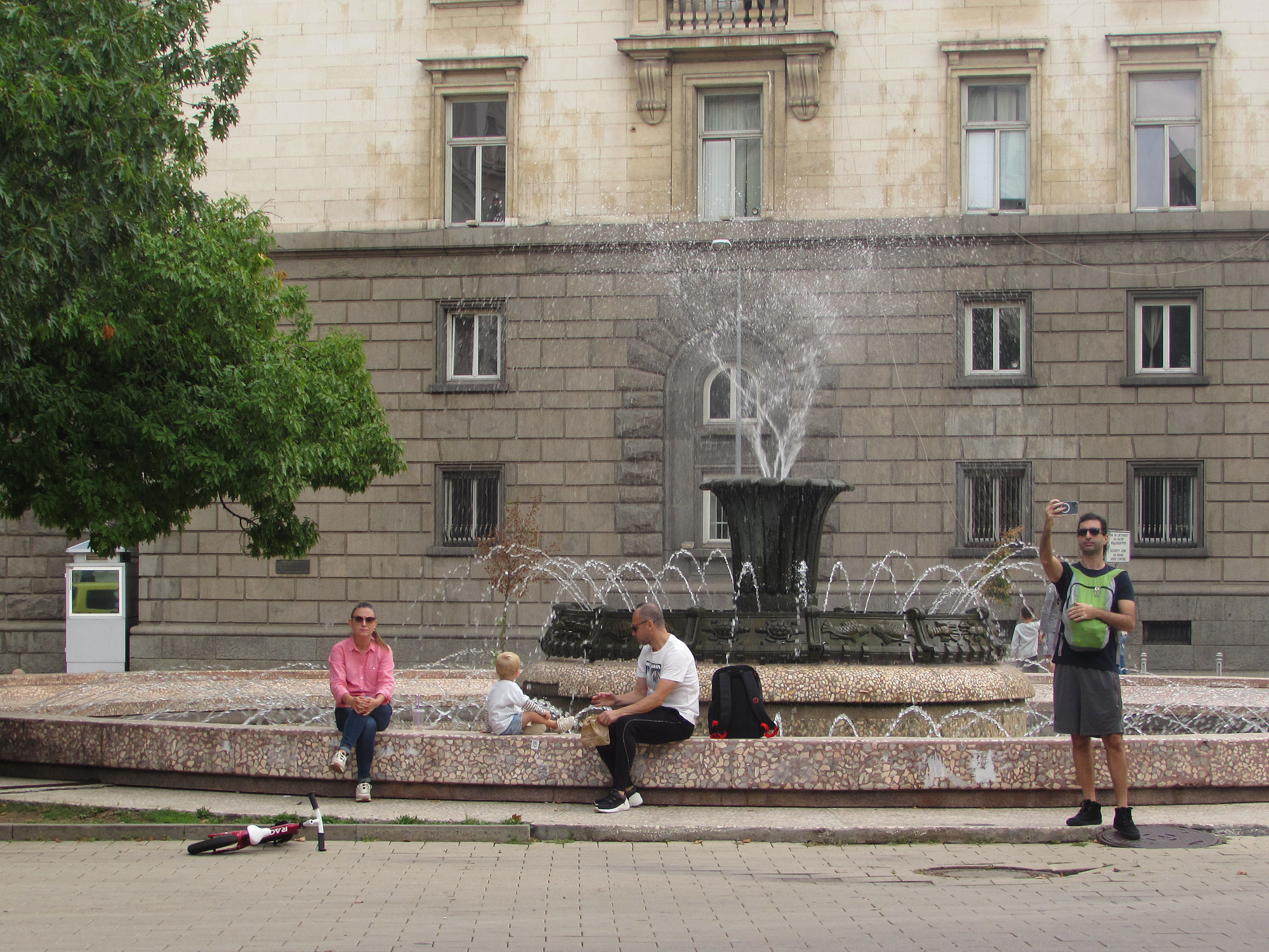 Sofia Präsidentenpalast Springbrunnen