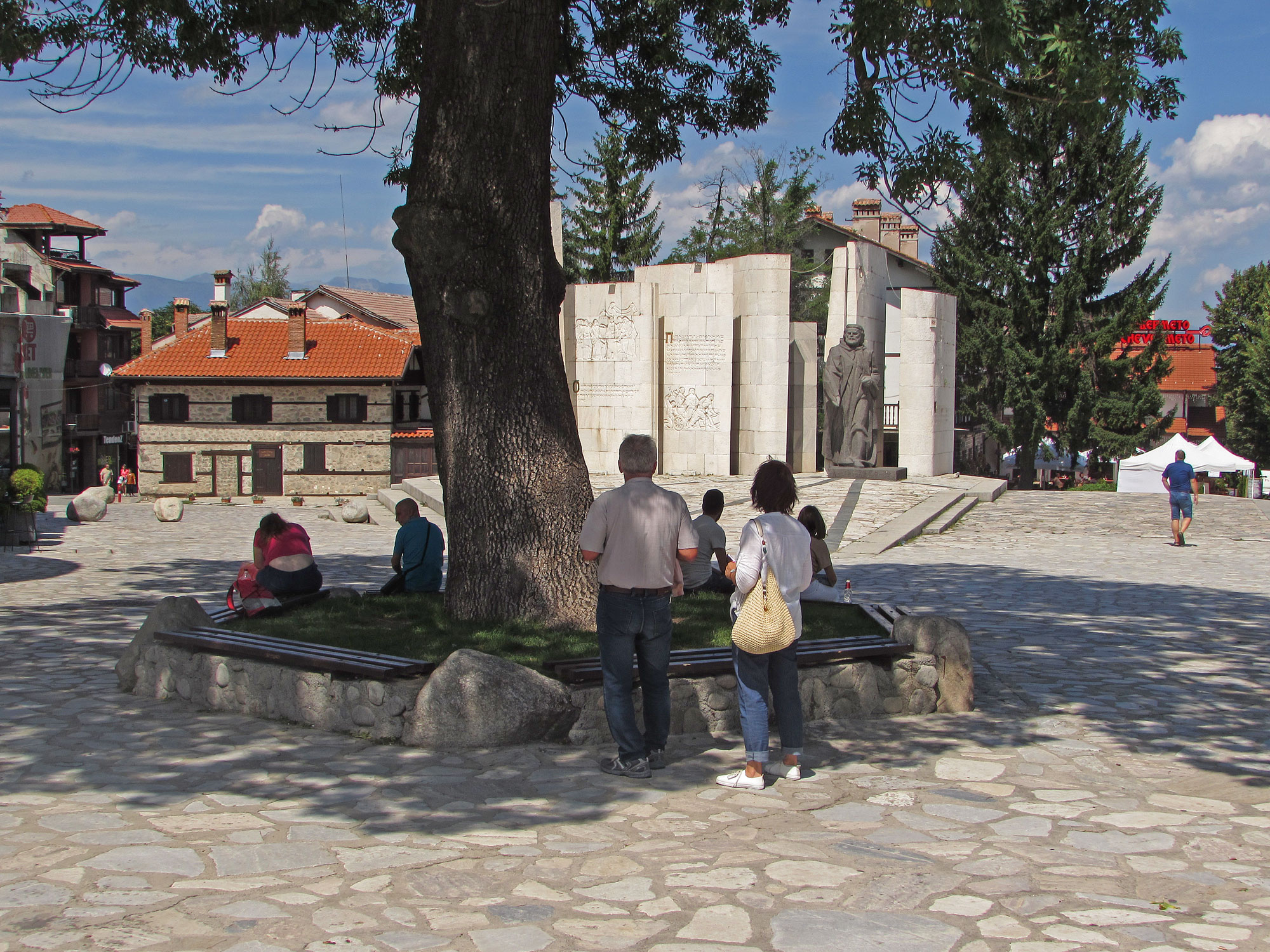 Bulgarien Bansko Hauptplatz