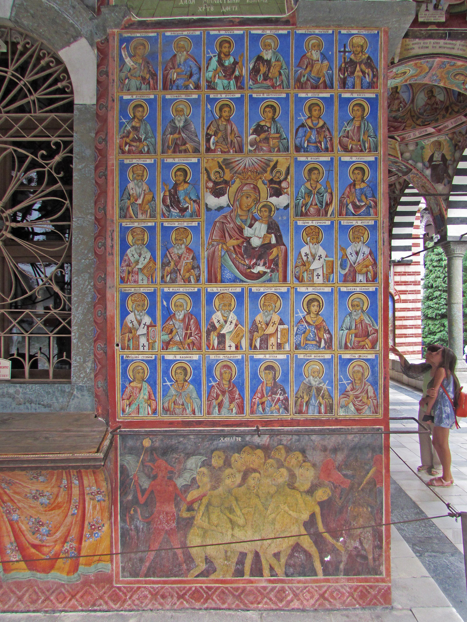 Bulgarien Rila-Kloster Fresko