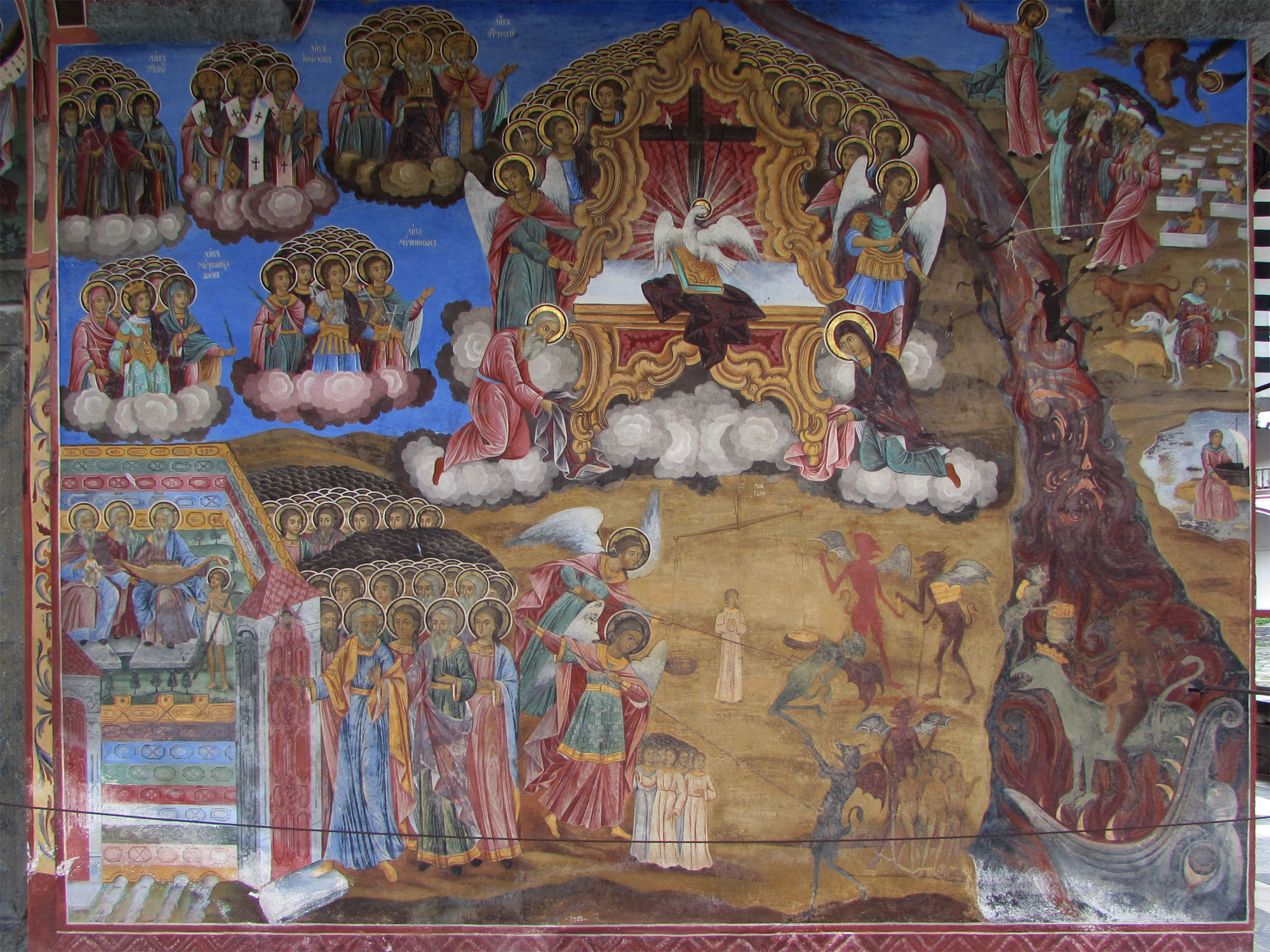 Bulgarien Rila-Kloster Jüngstes Gericht