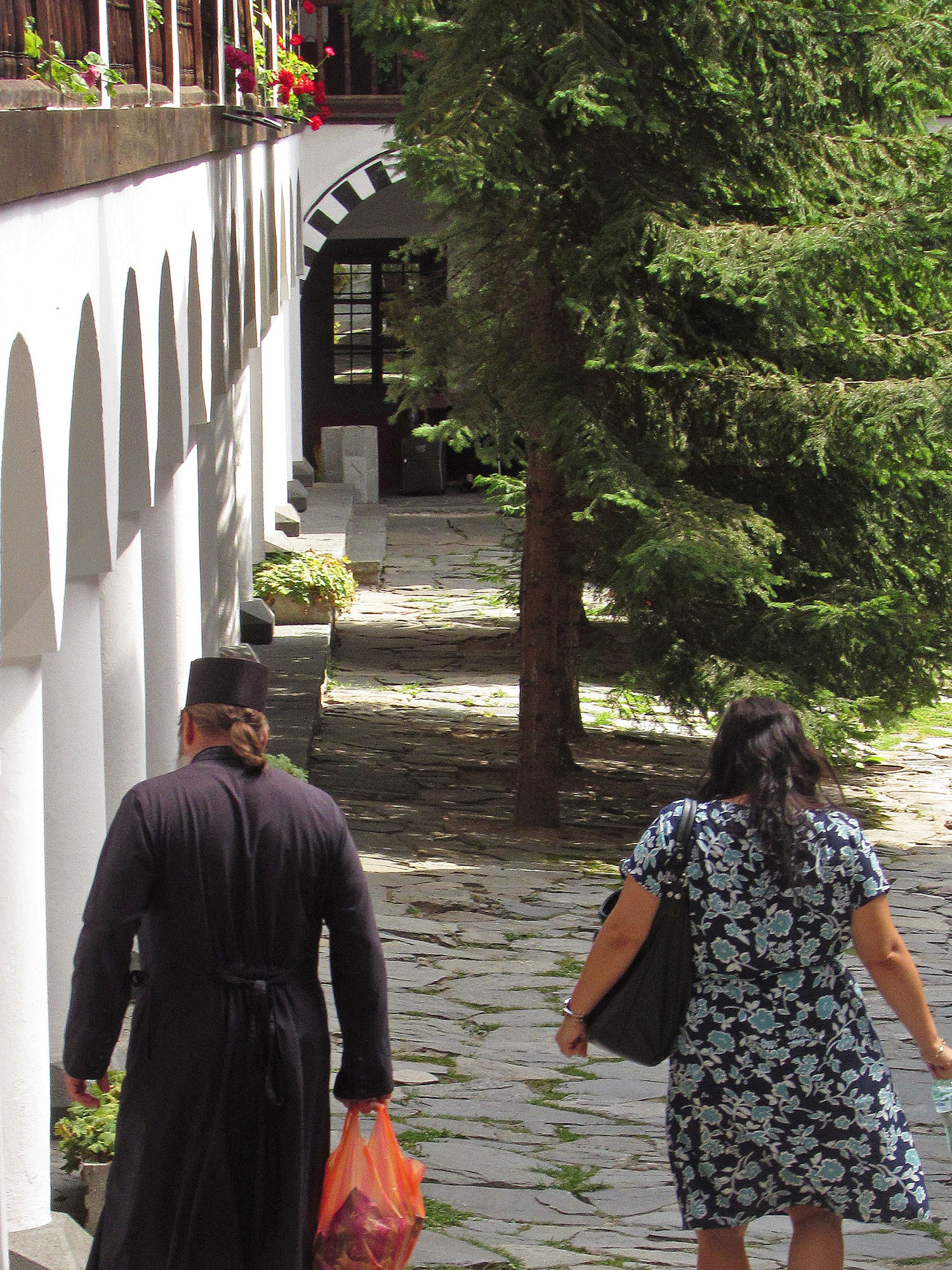 Bulgarien Rila-Kloster Mönch