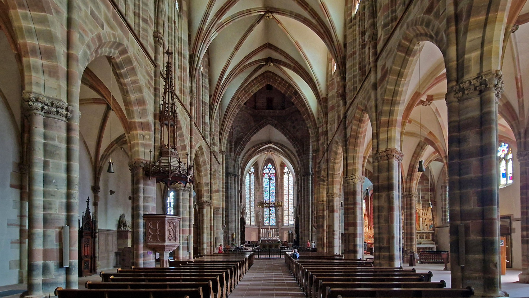 Wissembourg Elsass Abbatiale St. Pierre et Paul innen
