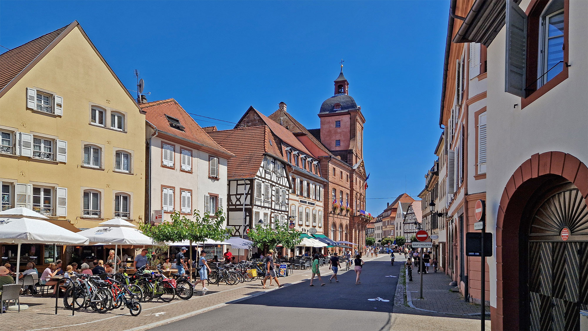 Wissembourg Elsass Rue du Marché aux Poissons West