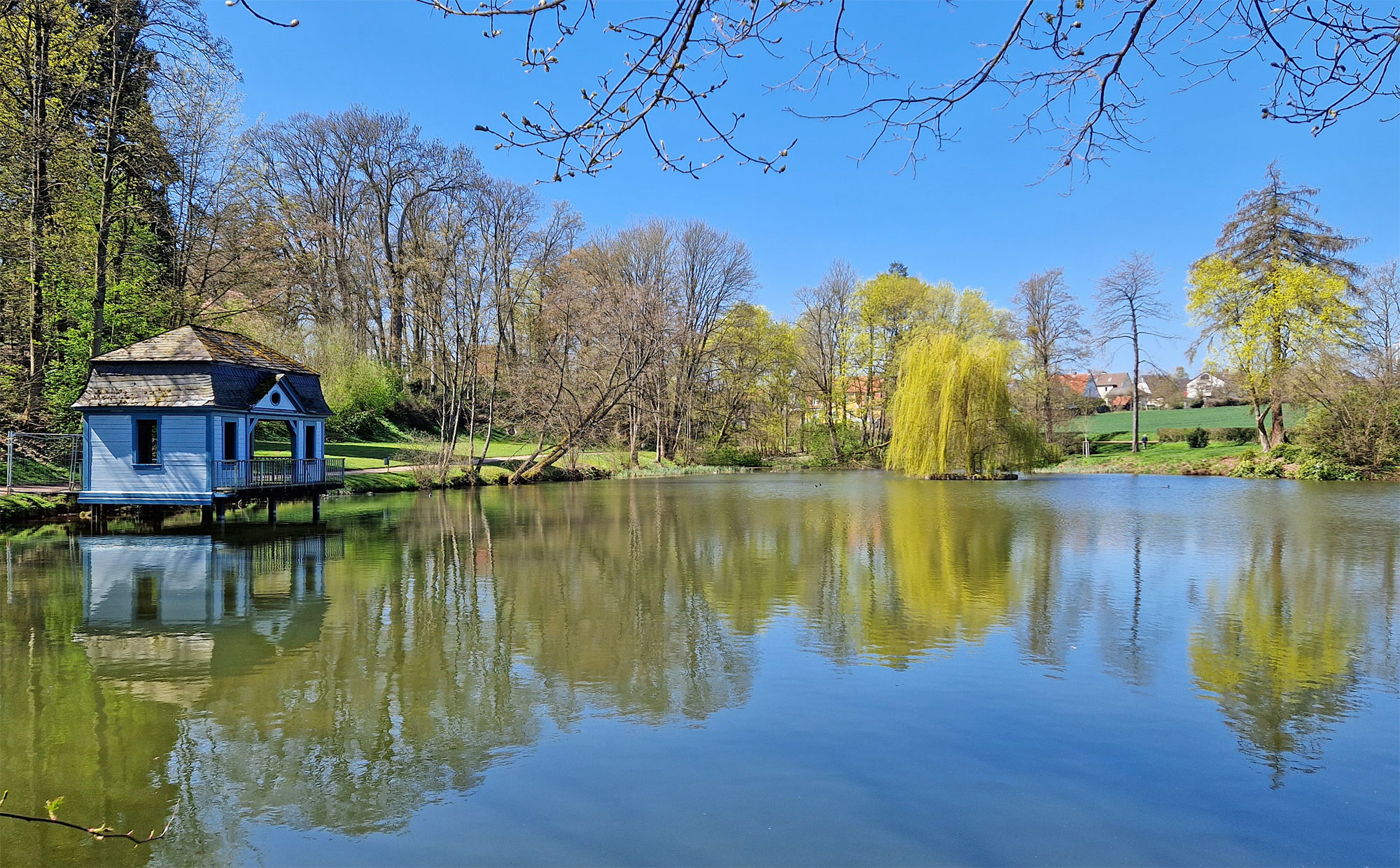Bad Arolsen Schlossteich Frühling
