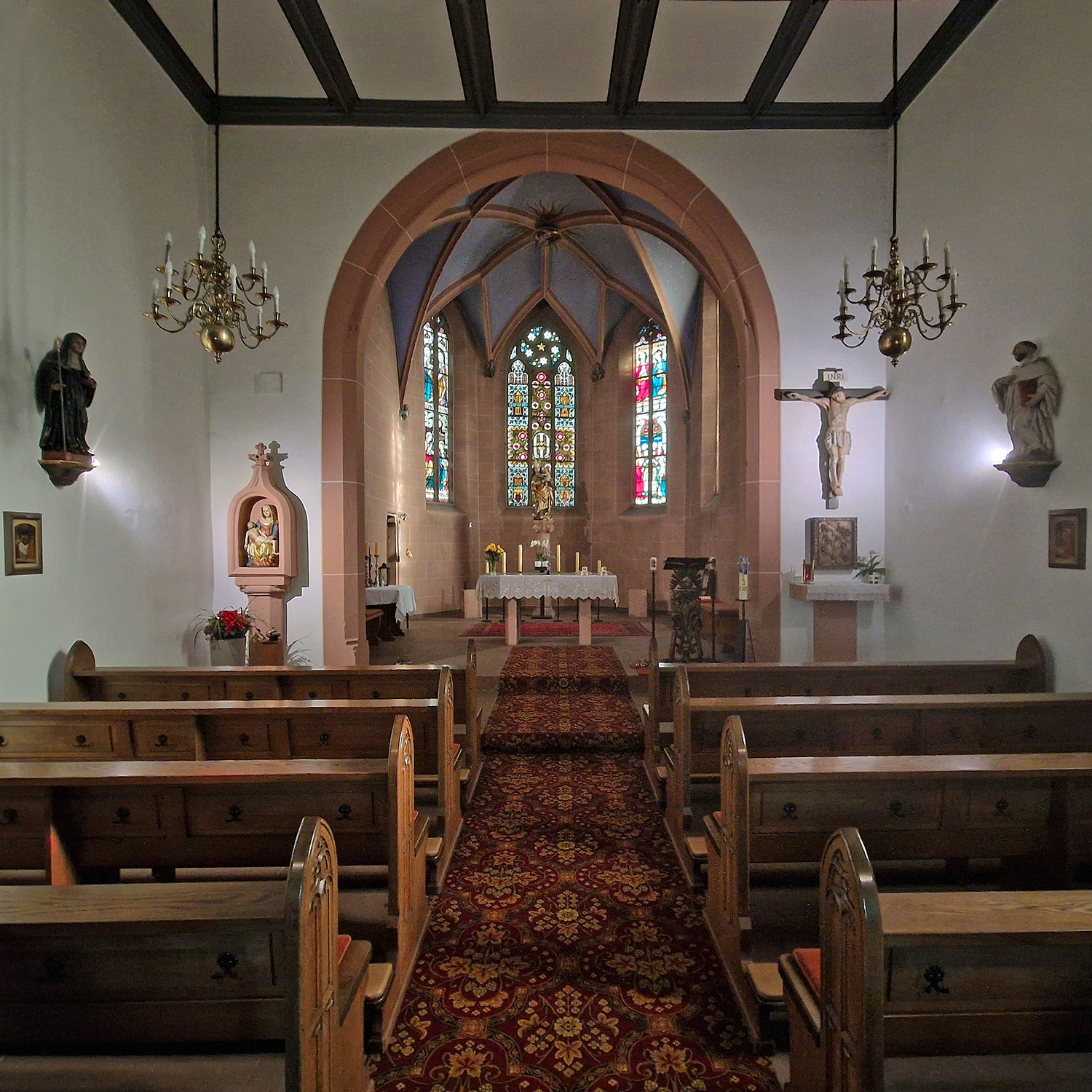 Gernsheim Wallfahrtskirche Maria Einsiedel Innenaufnahme