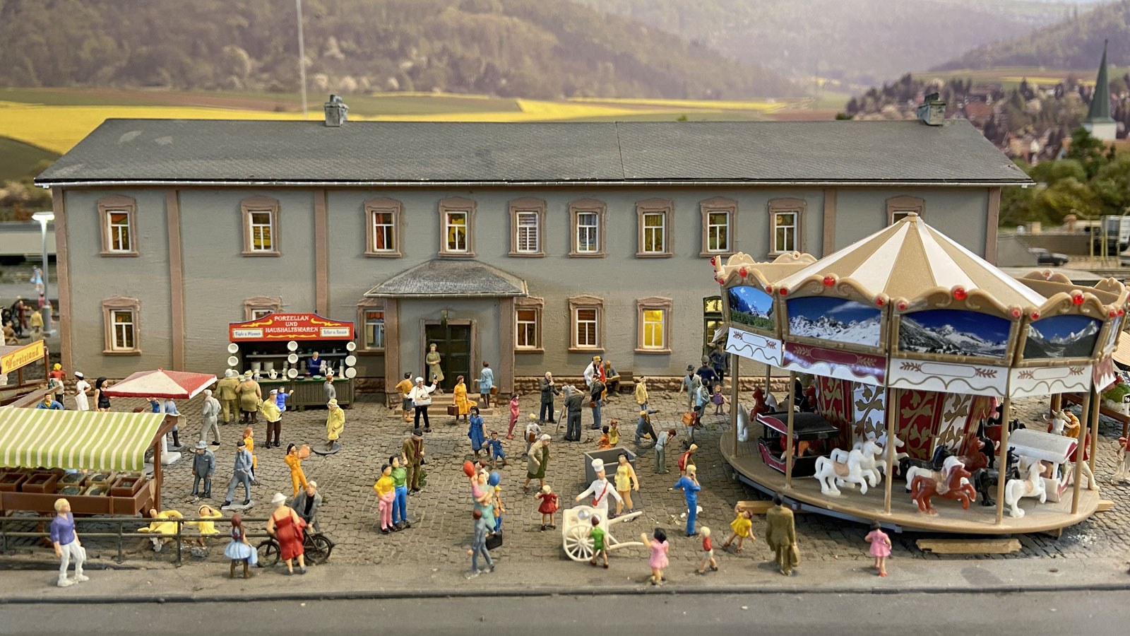 Glauburg Bahnhof Modell