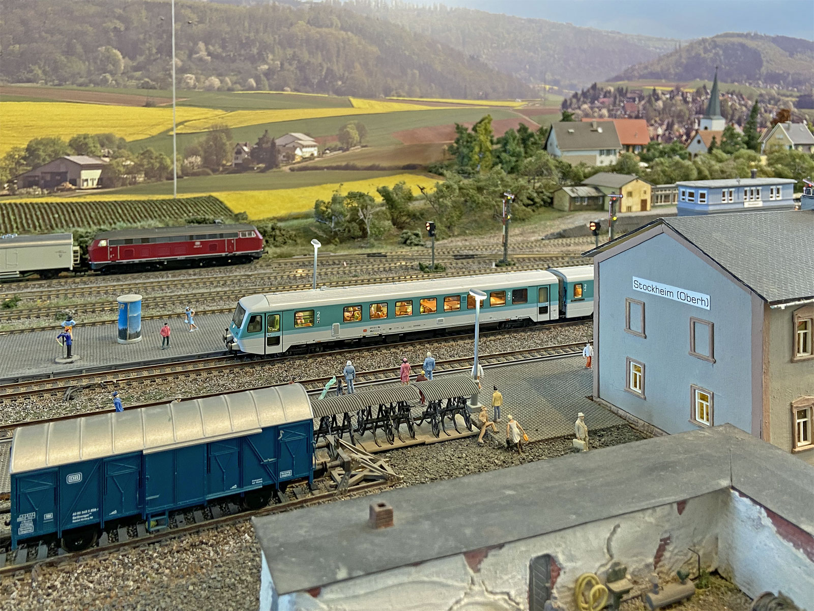 Glauburg Bahnhof Stockheim Modell