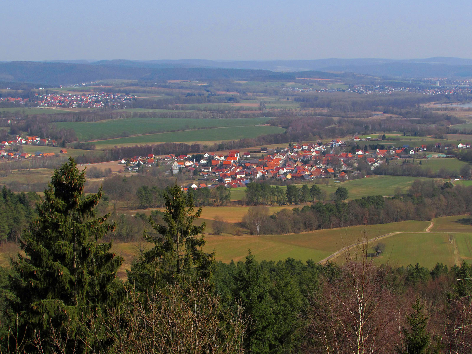 Heringen Mahnmal Bodesruh Aussicht