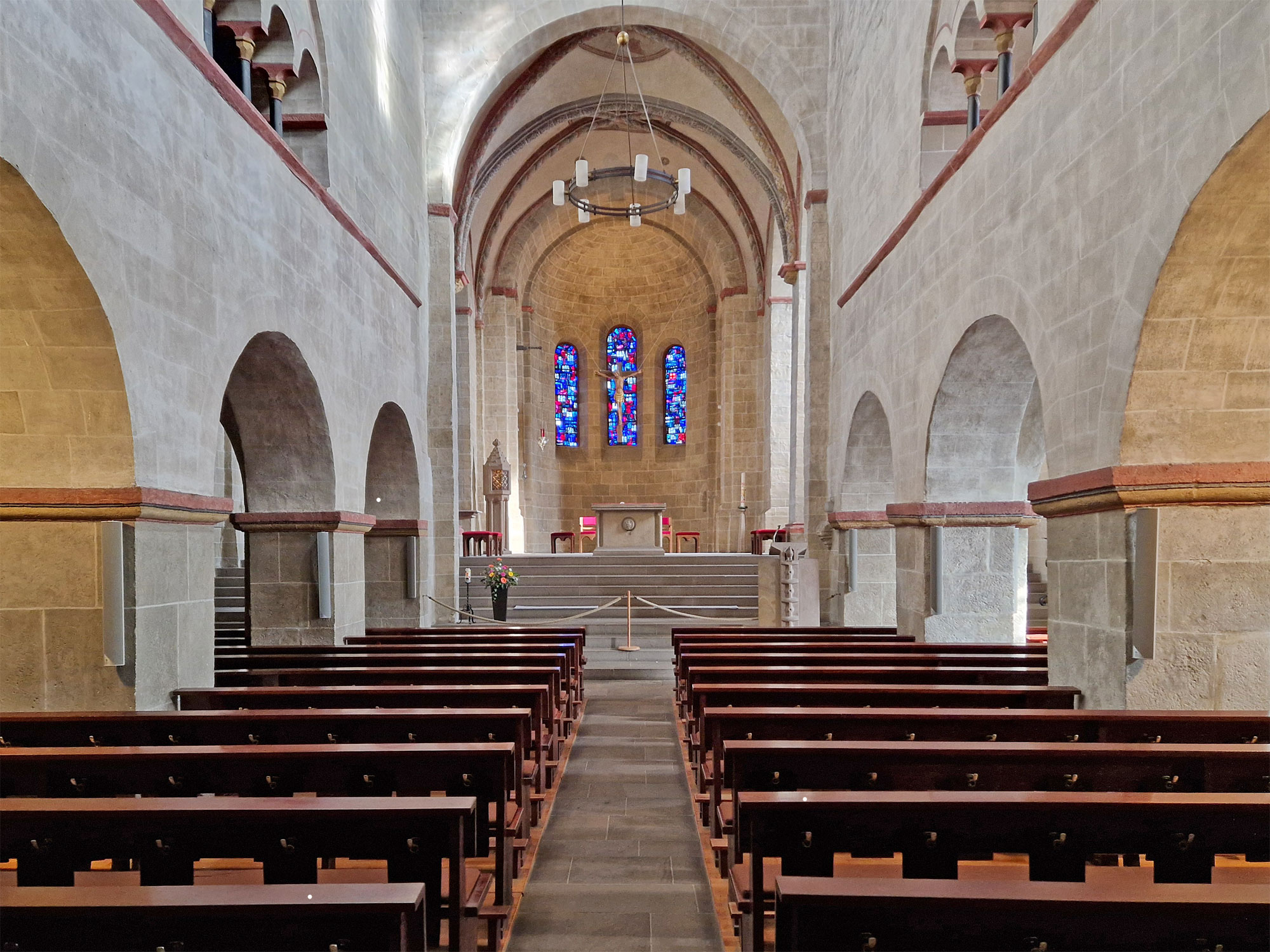 Limburg Dietkirchen St. Lubentius Basilika Innenaufnahme