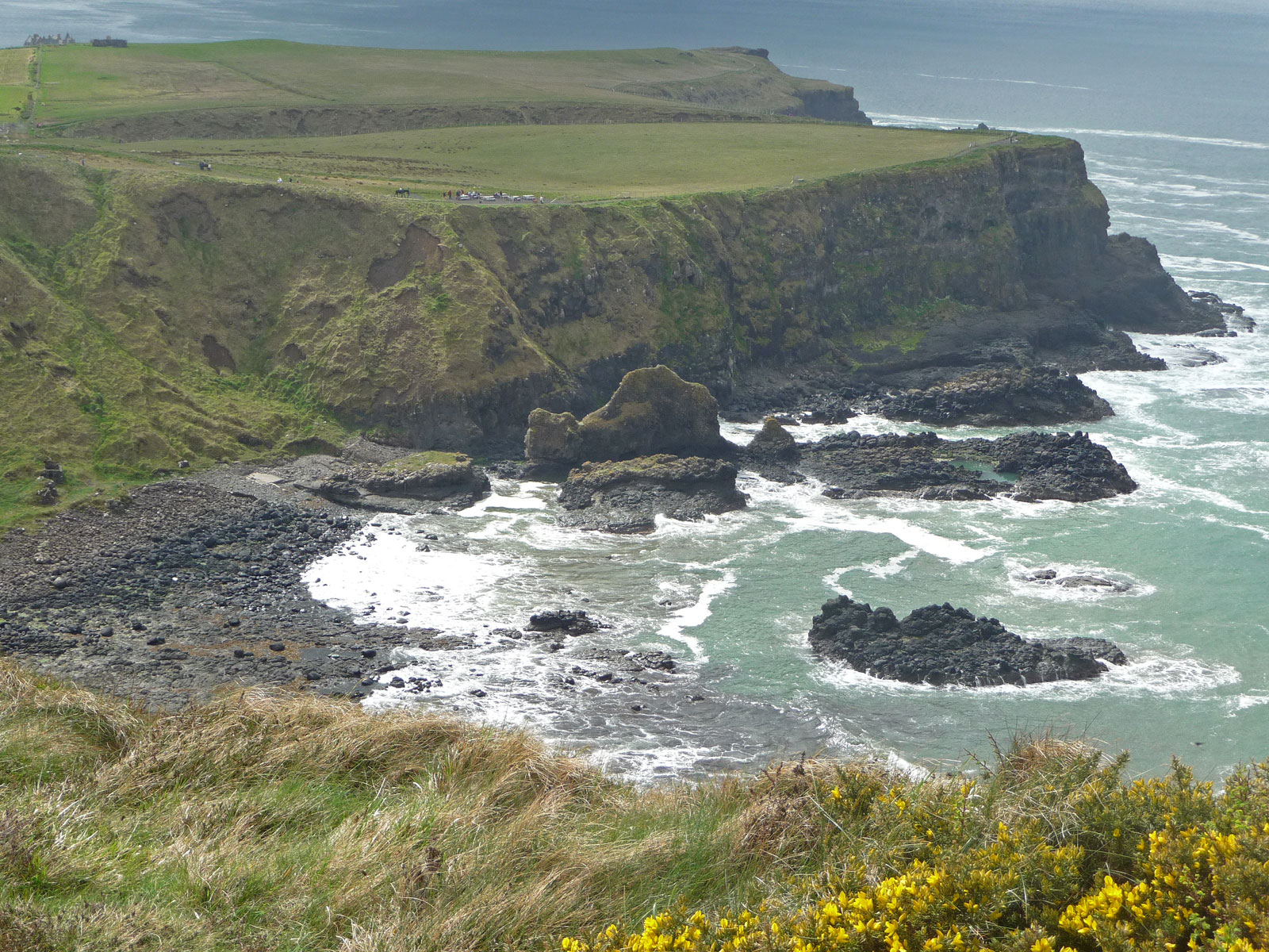 Nordirland Giant's Causeway Kamel von oben