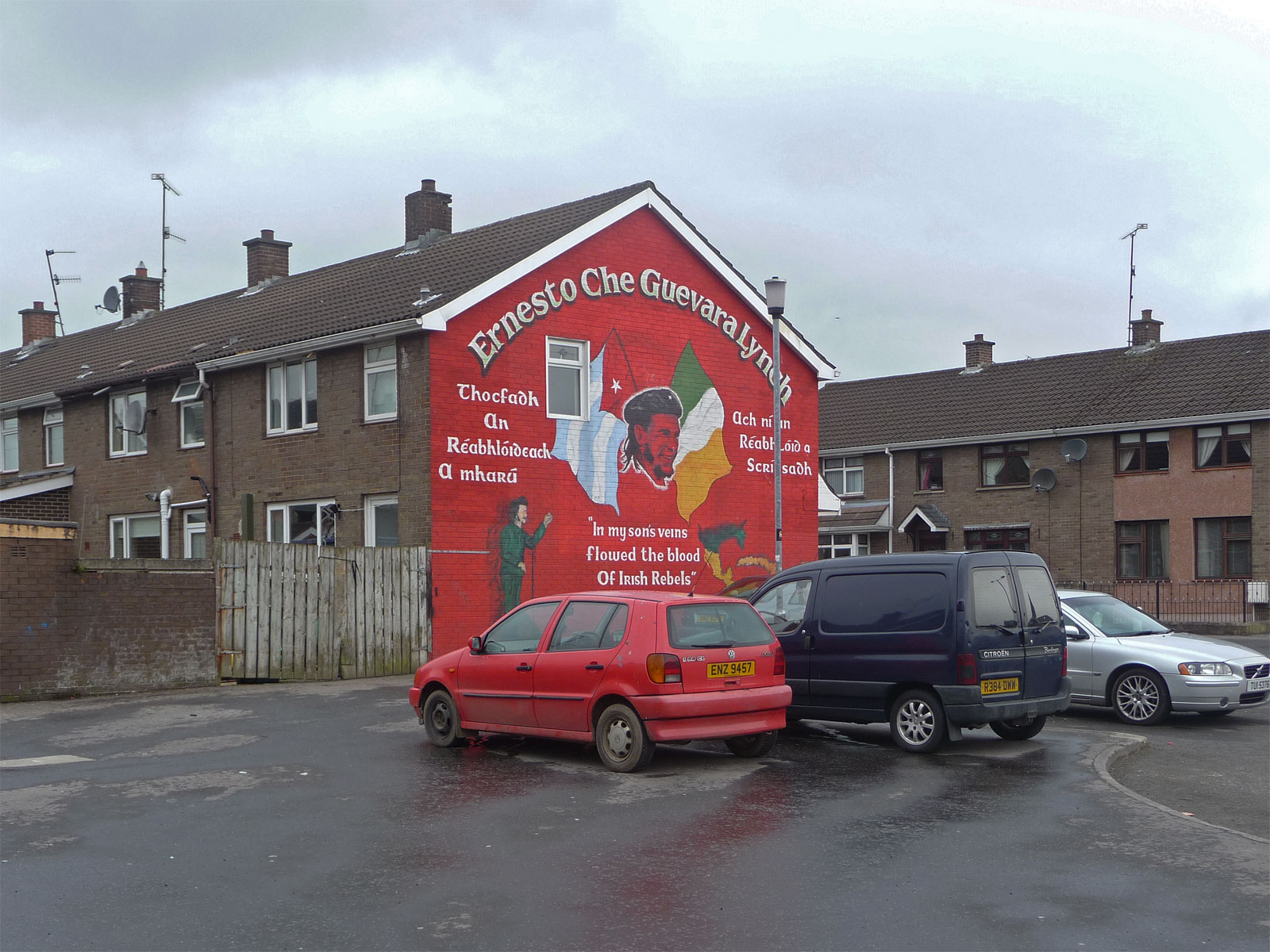 Nordirland Londonderry Bogside Wandgemälde Che Guevara