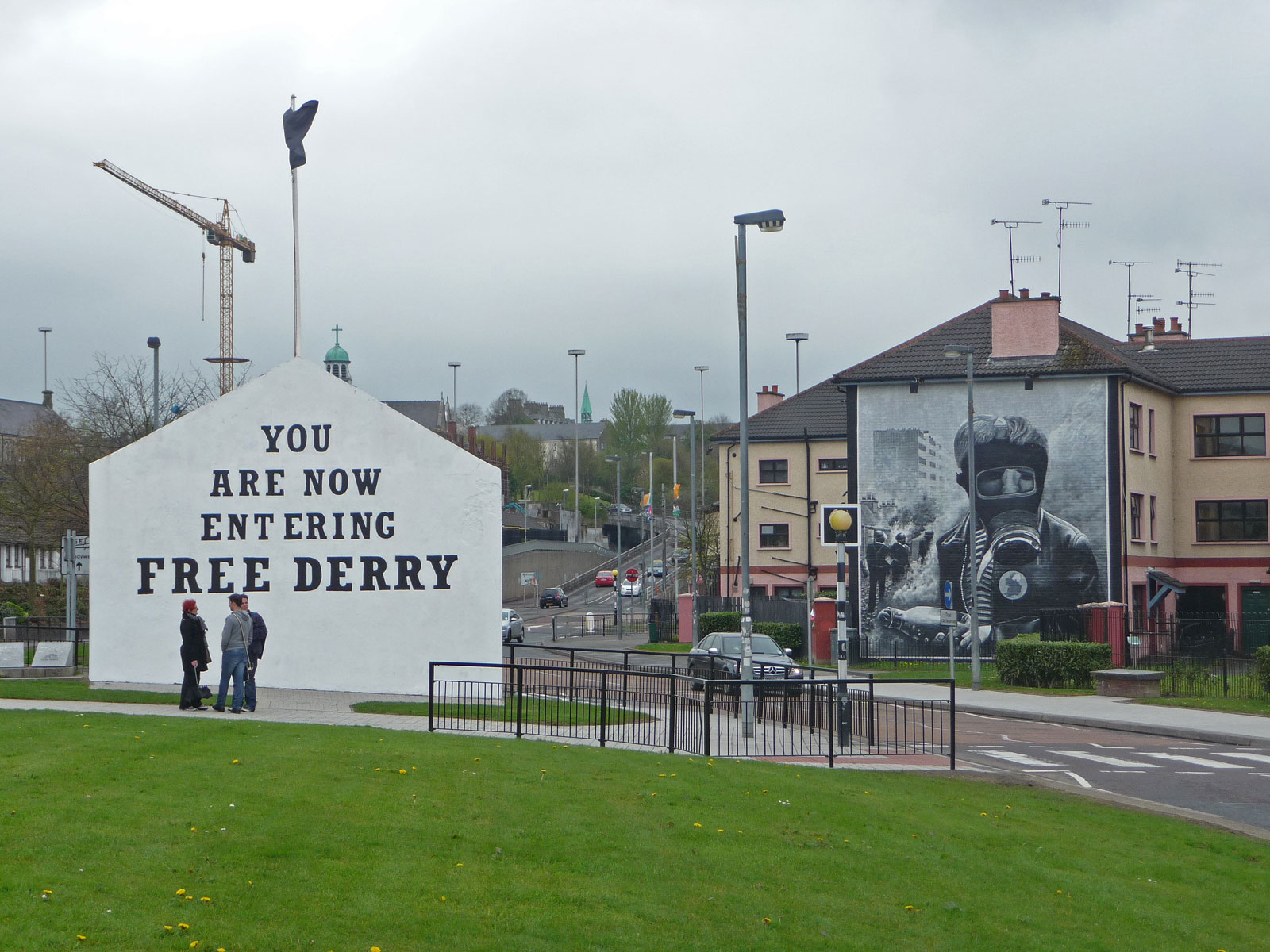 Nordirland Londonderry Bogside Entering Free Derry