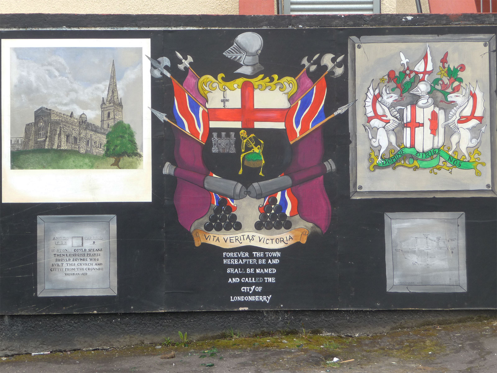 Nordirland Londonderry protestantisches Wandgemälde