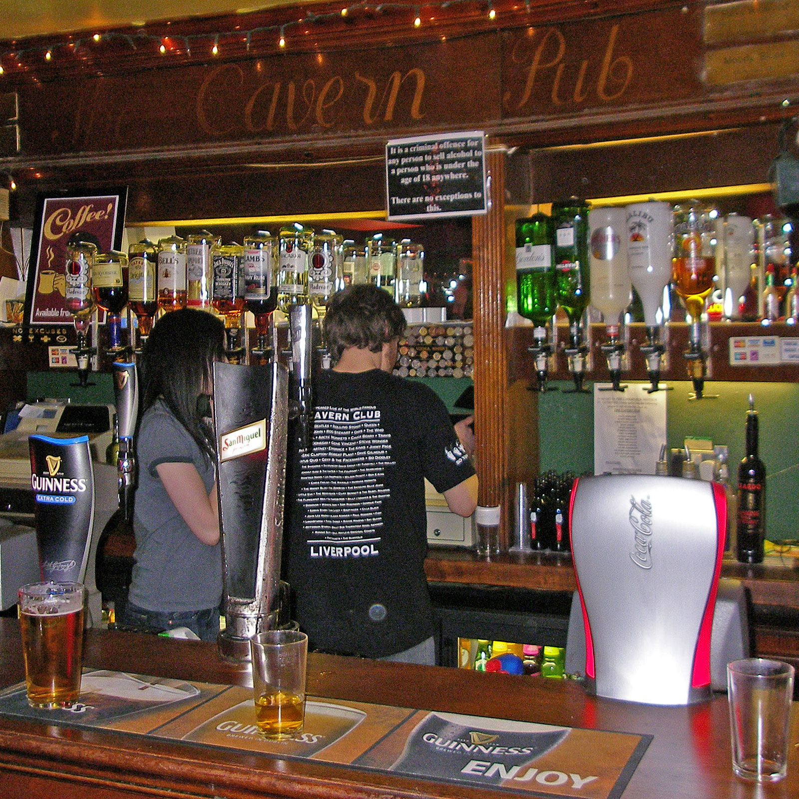 Liverpool Cavern Pub Tresen
