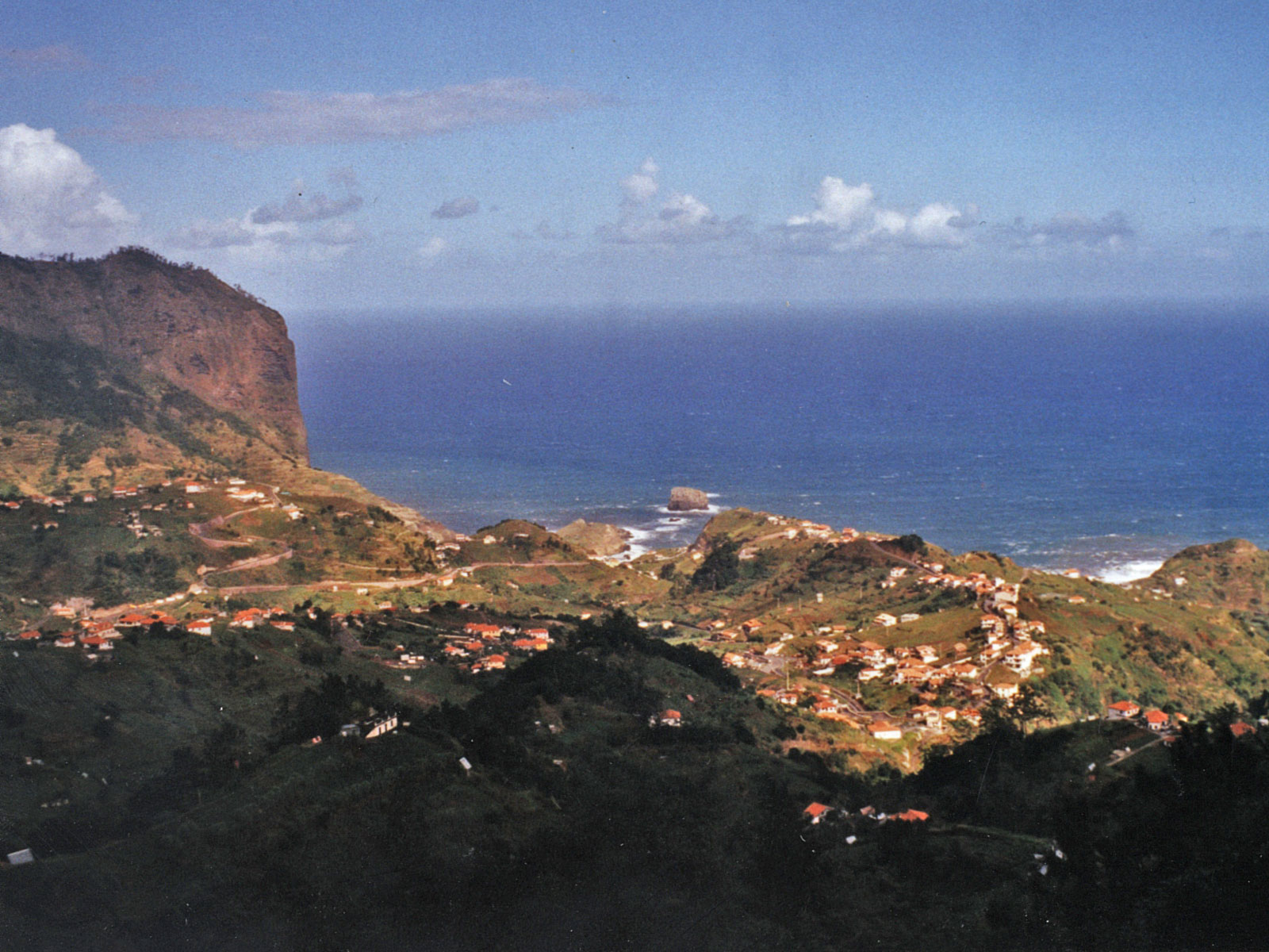 Madeira Faial Totale von oben