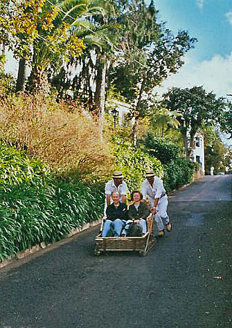 Madeira Funchal Korbschlitten