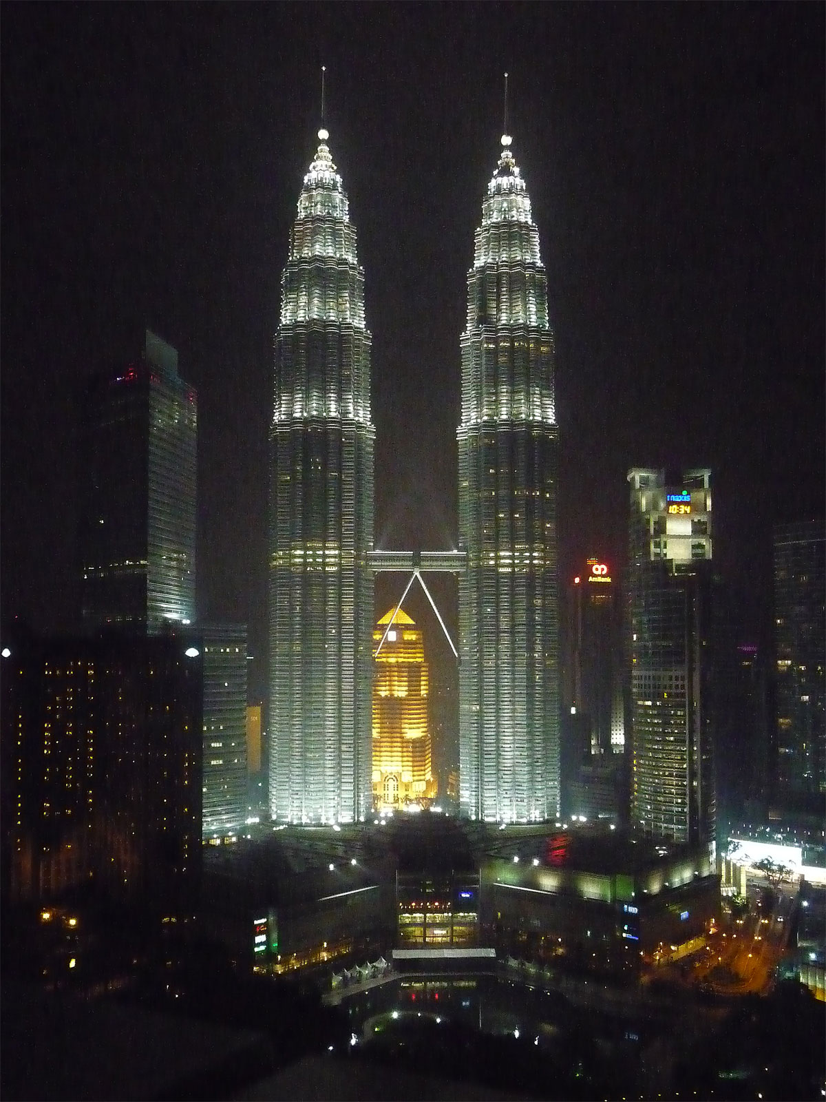 Kuala Lumpur Petronas Towers Nachtaufnahme