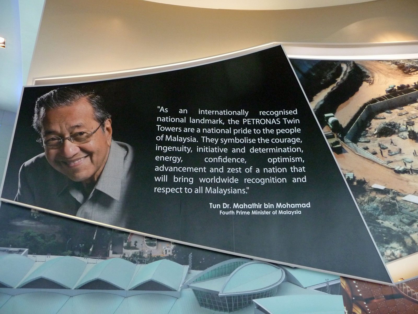 Kuala Lumpur Petronas Towers Grußwort Premierminister