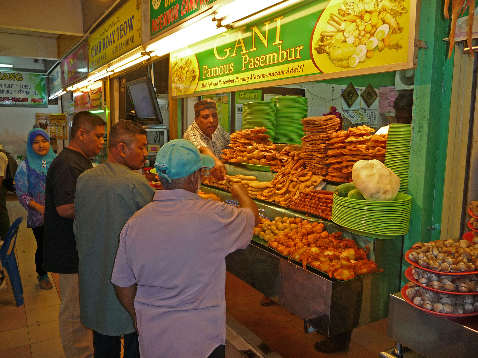 Penang George Town Padang Kota Lama Food Court orientalische Spezialitäten