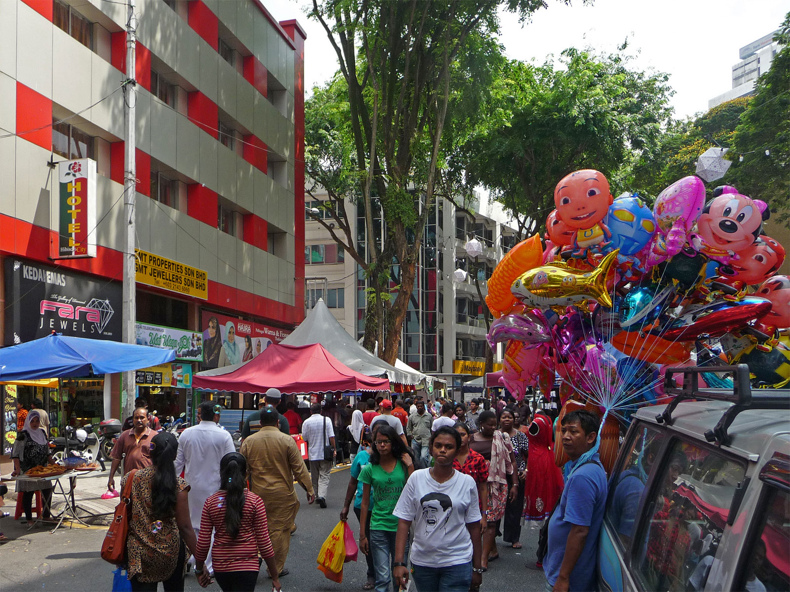 Kuala Lumpur Indisches Viertel Luftballons