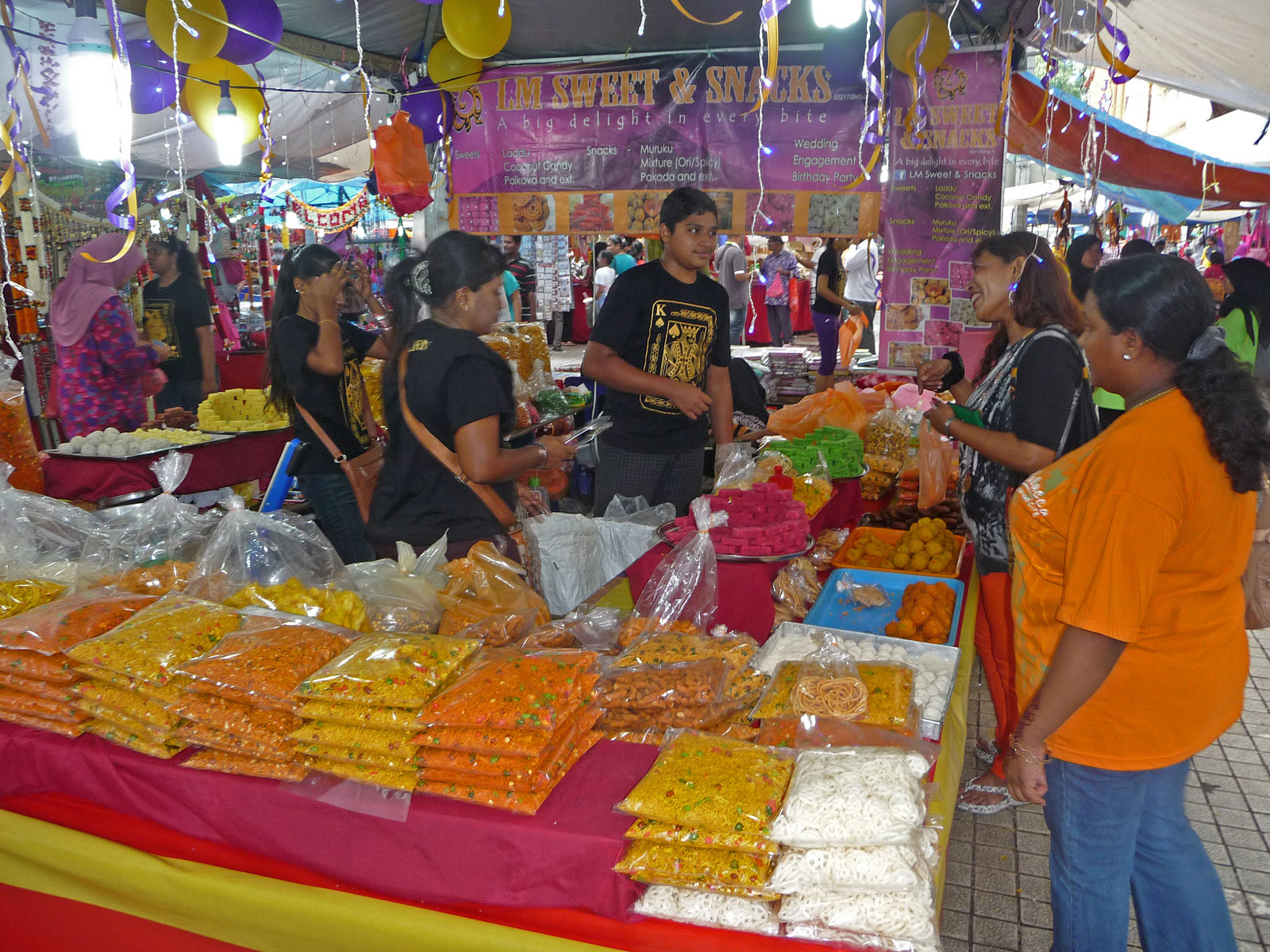 Kuala Lumpur Indisches Viertel orientalische Süßigkeiten