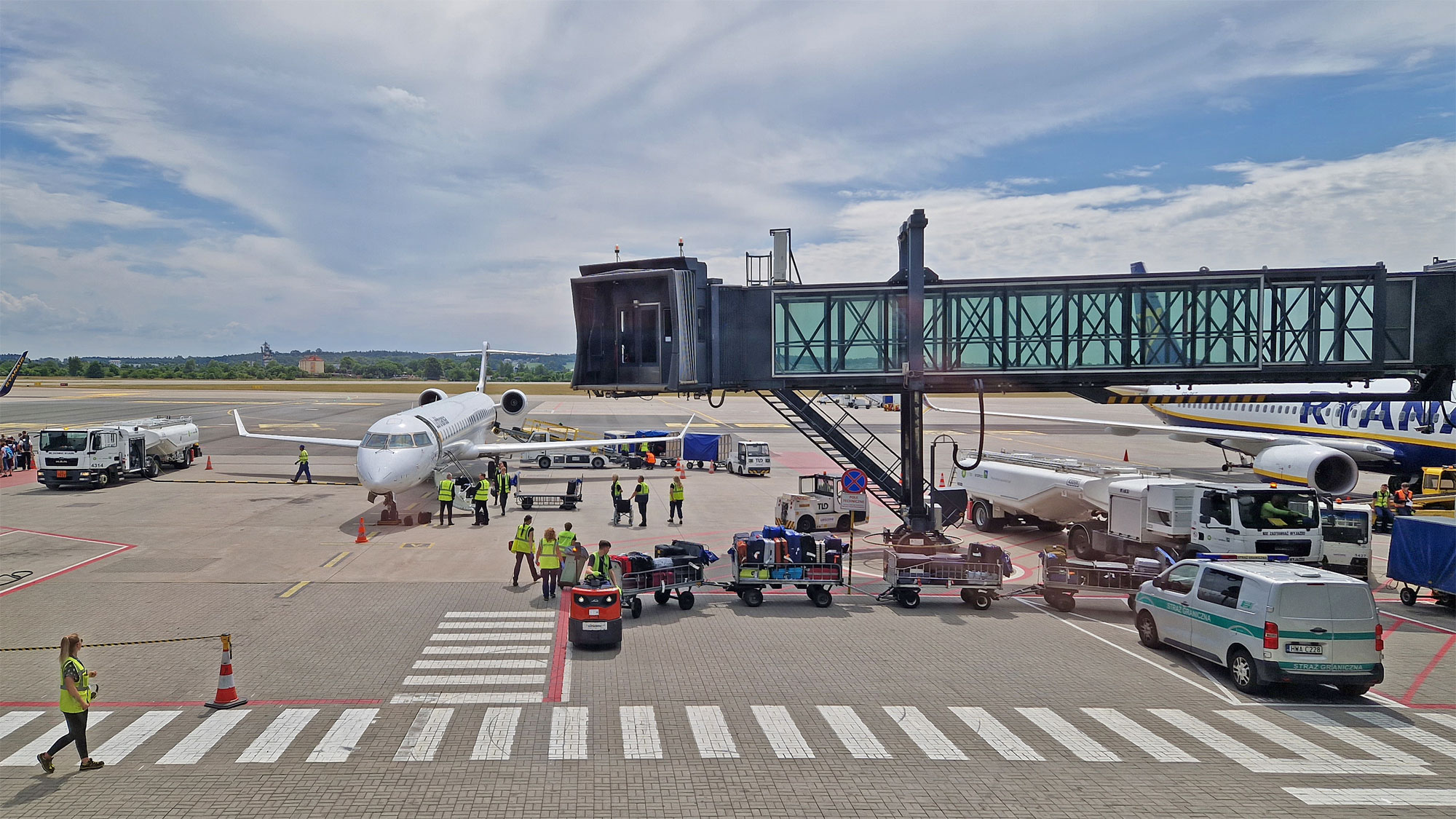Danzig Flughafen außen