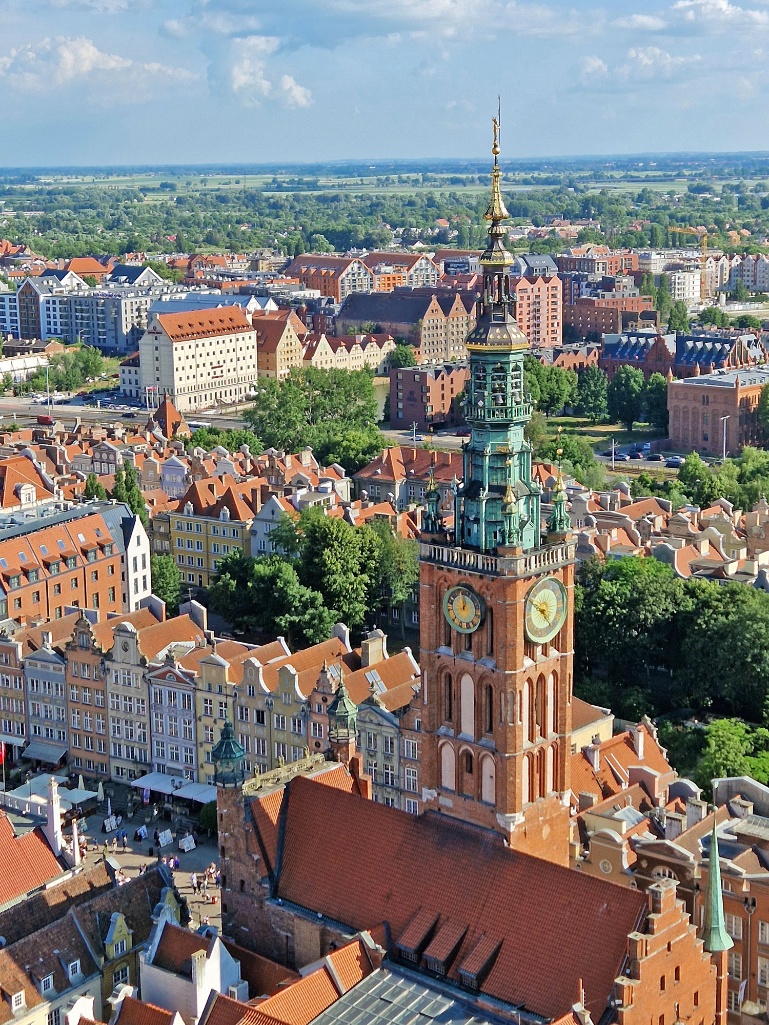 Danzig Marienkirche Ausblick nach Südosten