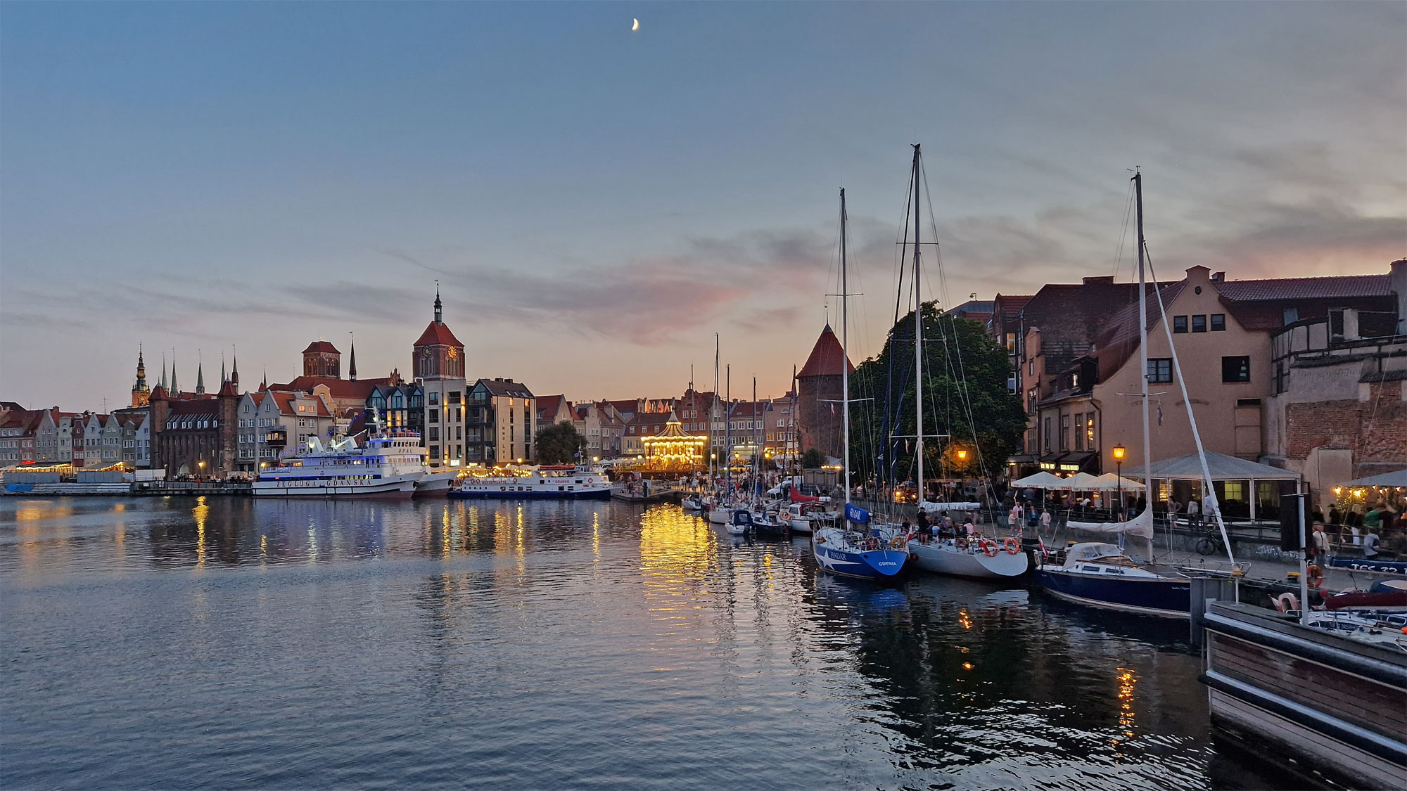 Danzig Mottlau Abendlicht