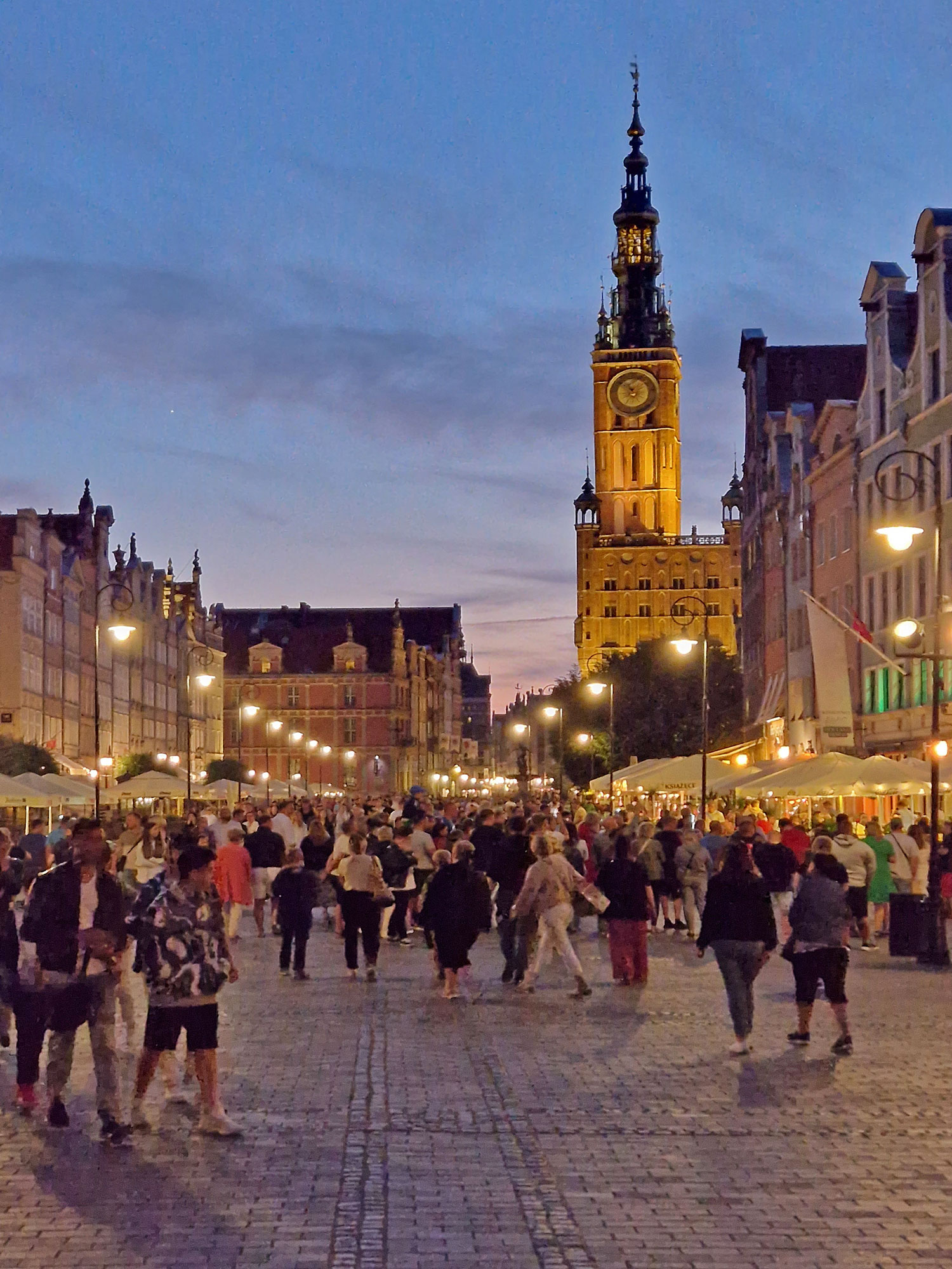 Danzig Langer Markt Abendlicht