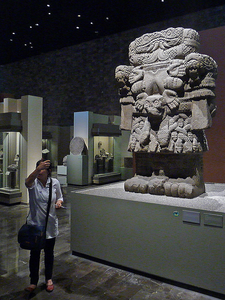 Mexico City Anthropologisches Museum präkolumbianische Skulptur