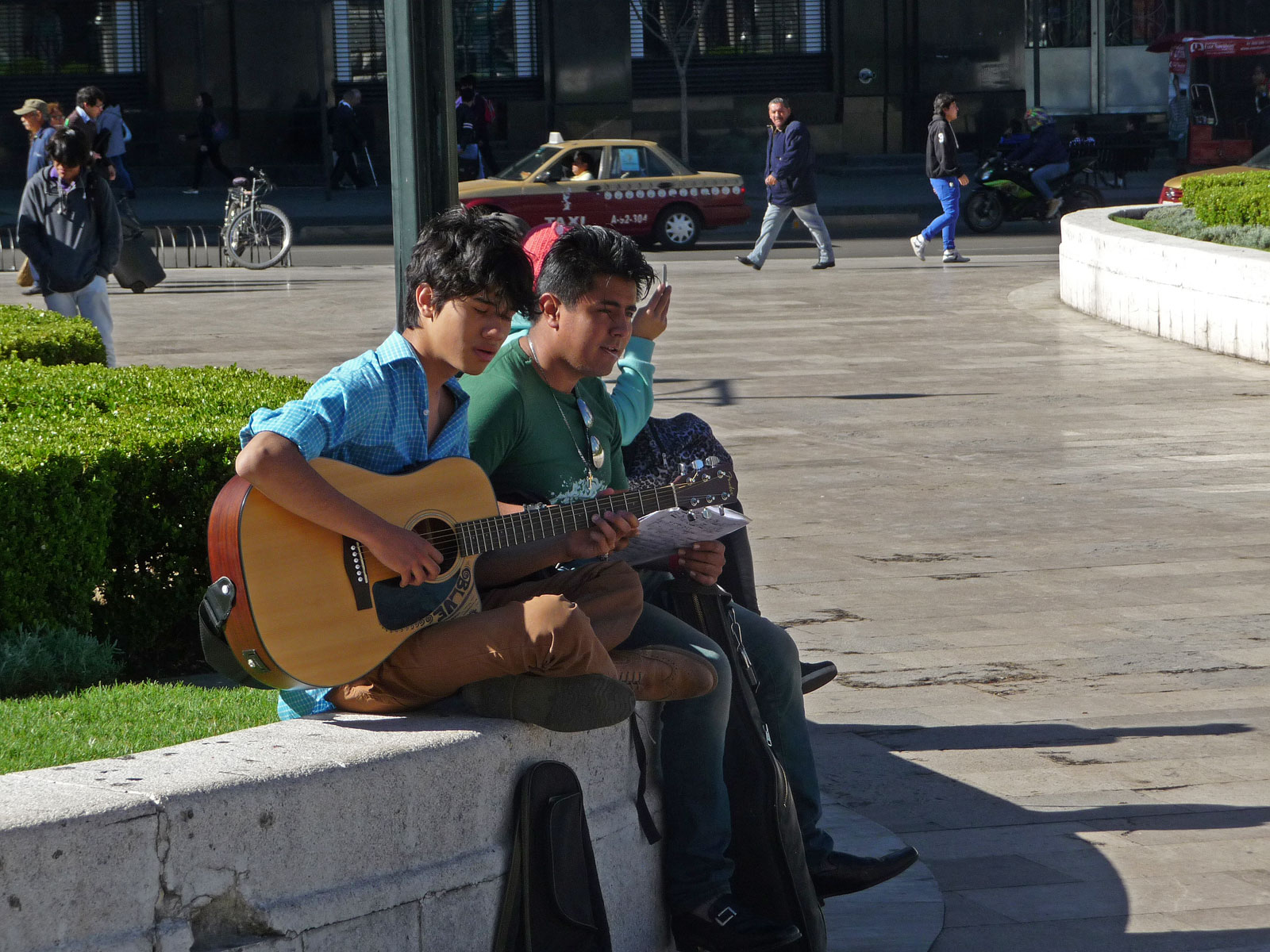 Mexico City Jugendliche musizieren