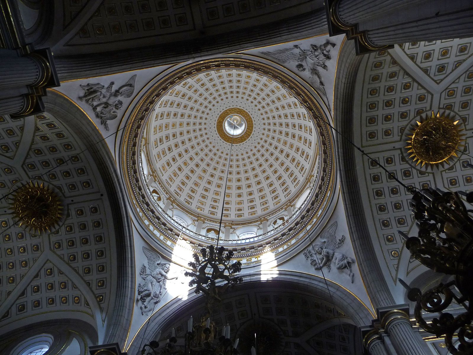 Mexiko Puebla Kathedrale Kuppel innen