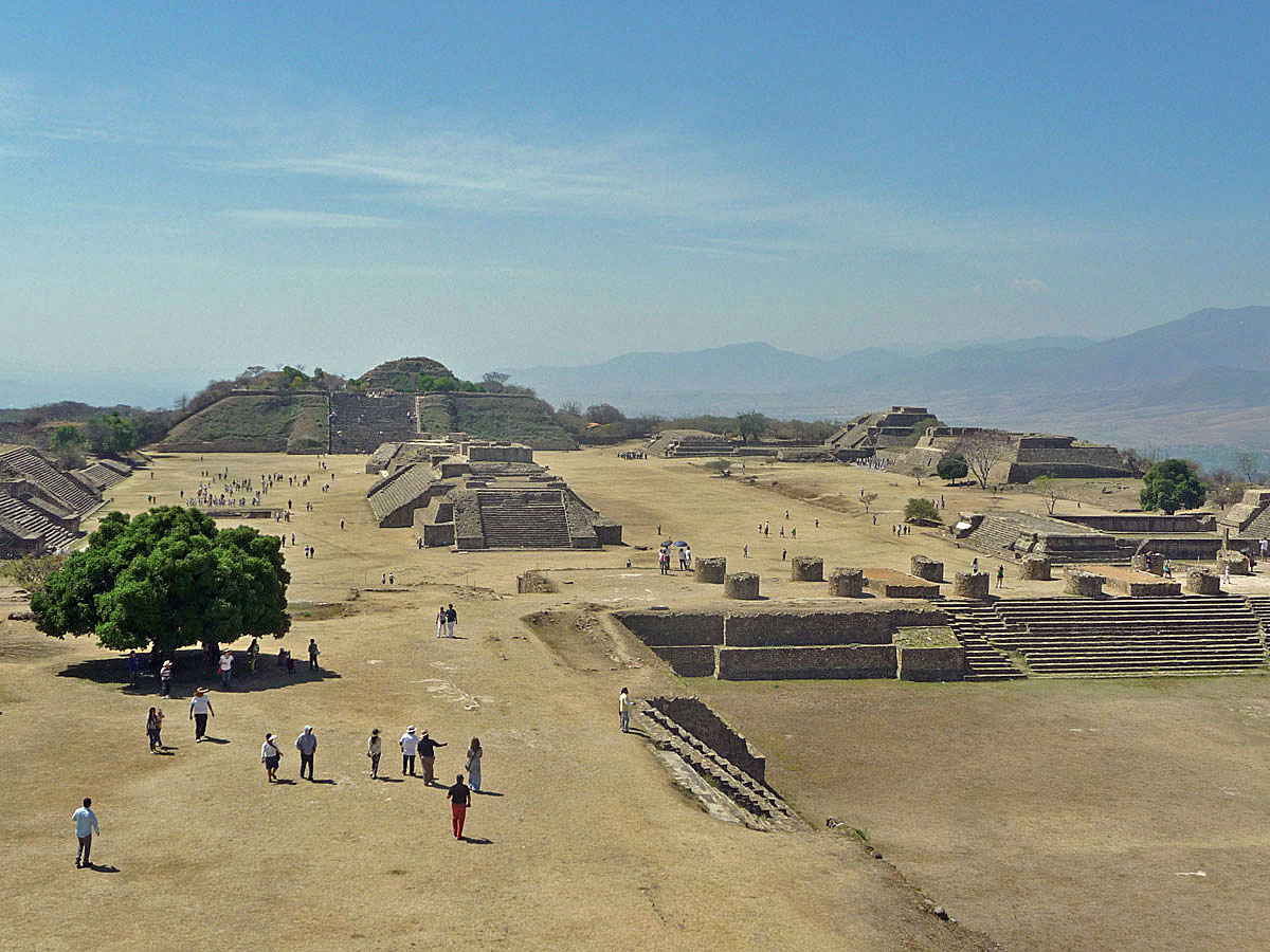 Monte Alban Mexiko Totale