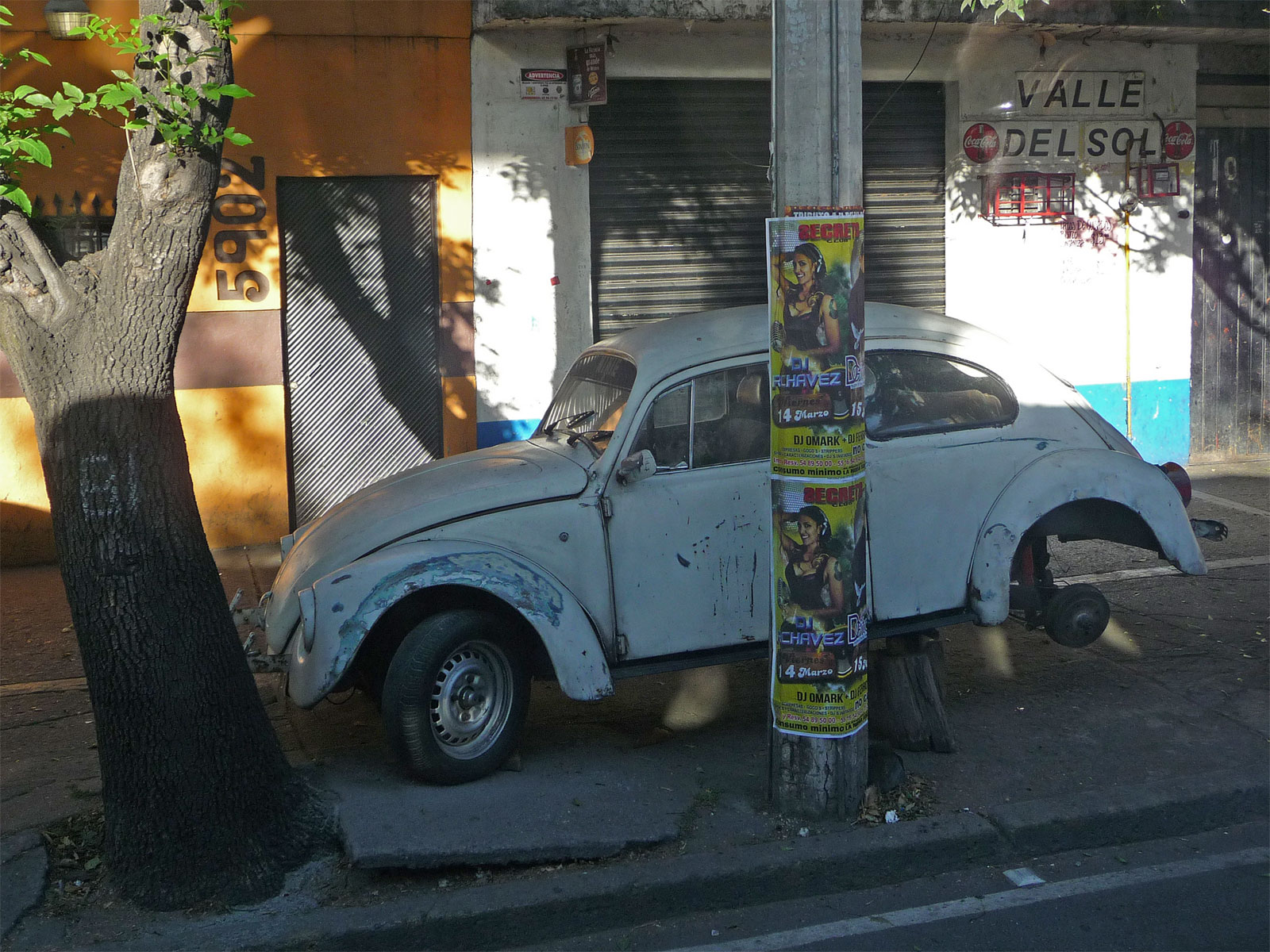 Mexico City VW Käfer Wrack
