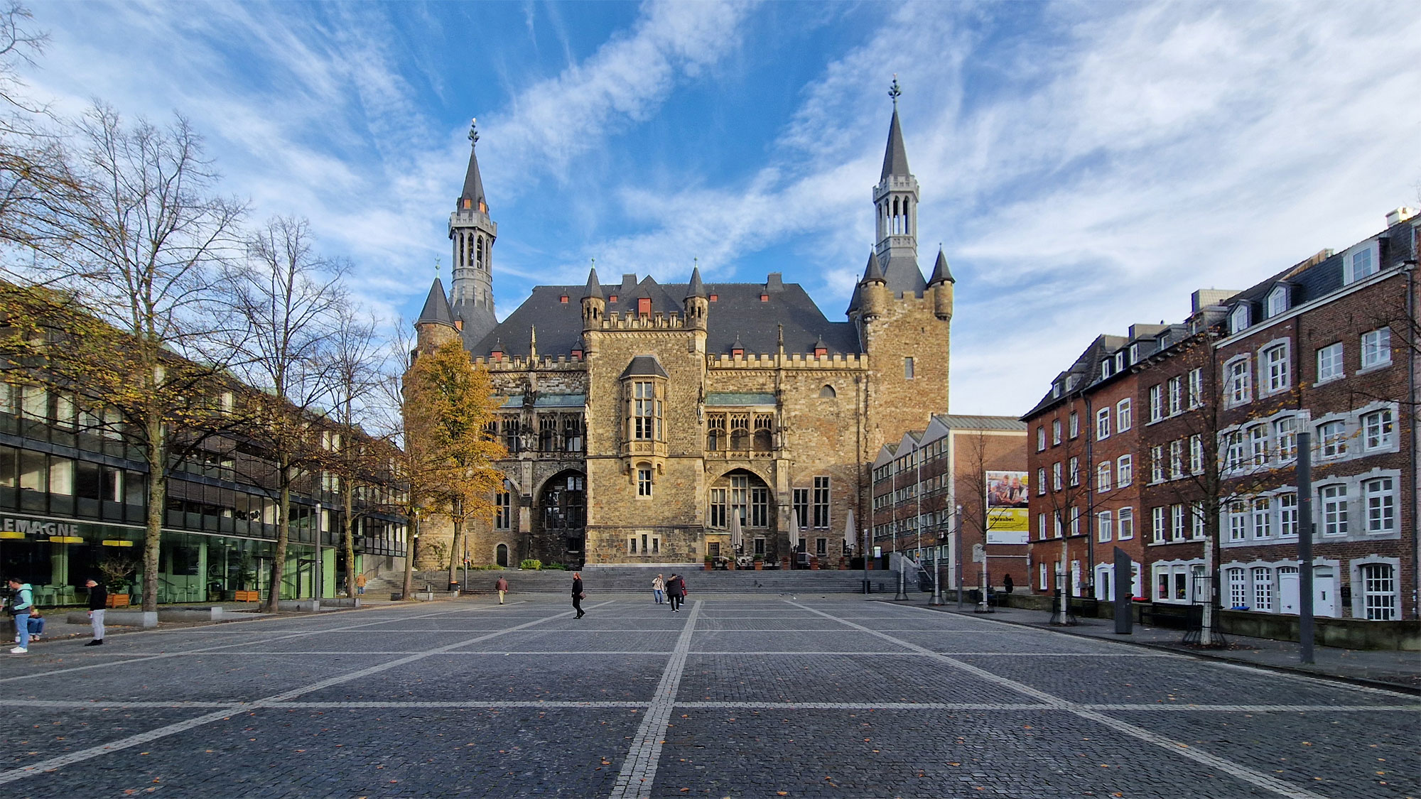 Aachen Katschhof Rathaus