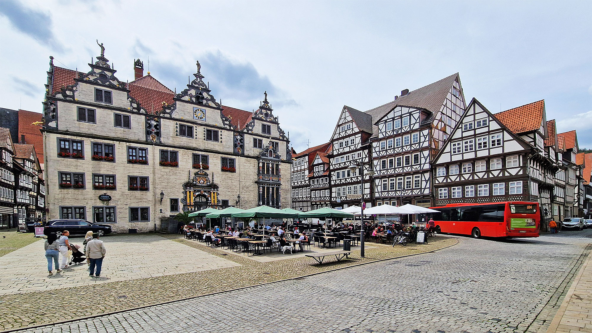 Hann. Münden Marktplatz Rathaus