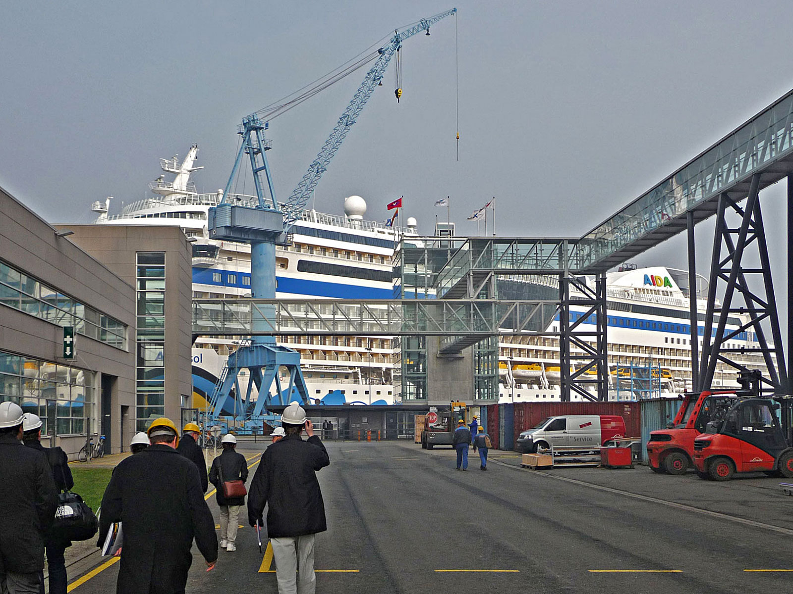 Papenburg Meyer Werft Außengelände