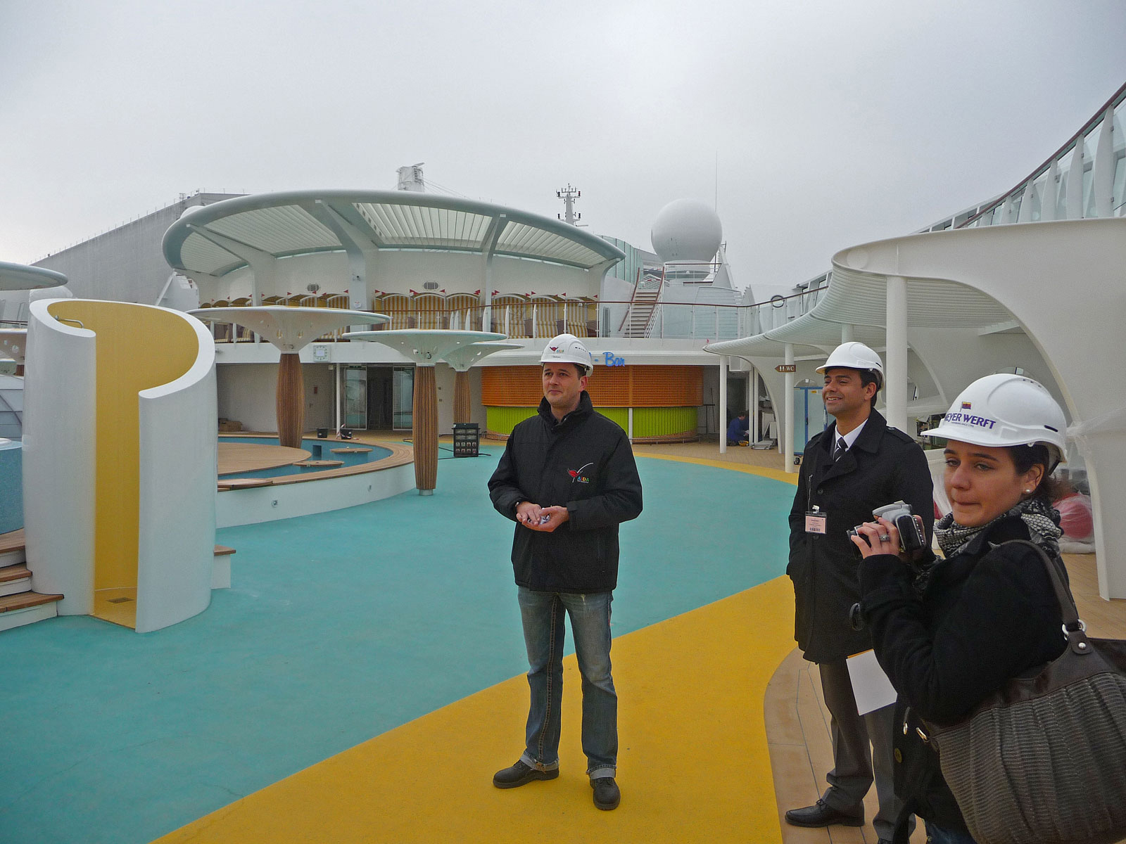 Papenburg Meyer Werft Aida Sol Deck Pressebesichtigung