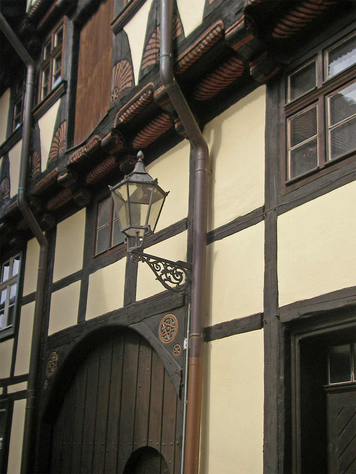 Quedlinburg Drudenfuß an Hausfassade